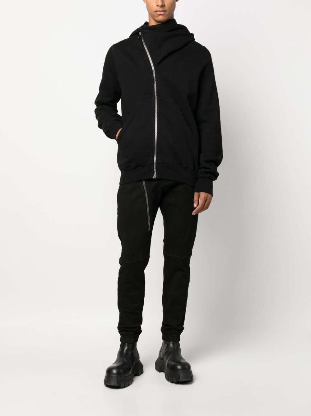 Aircut decorative-zip skinny joggers - 2