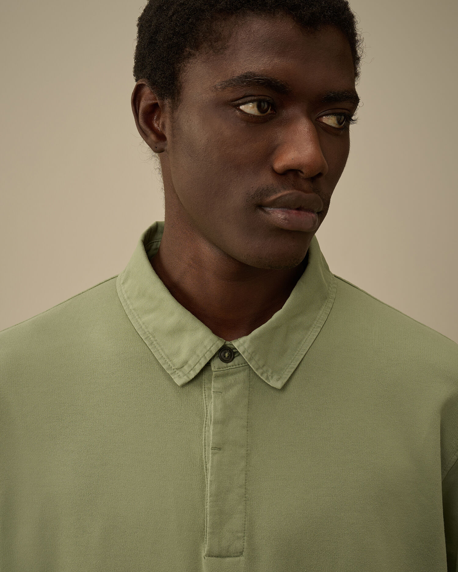 Light Fleece Polo Sweatshirt - 5