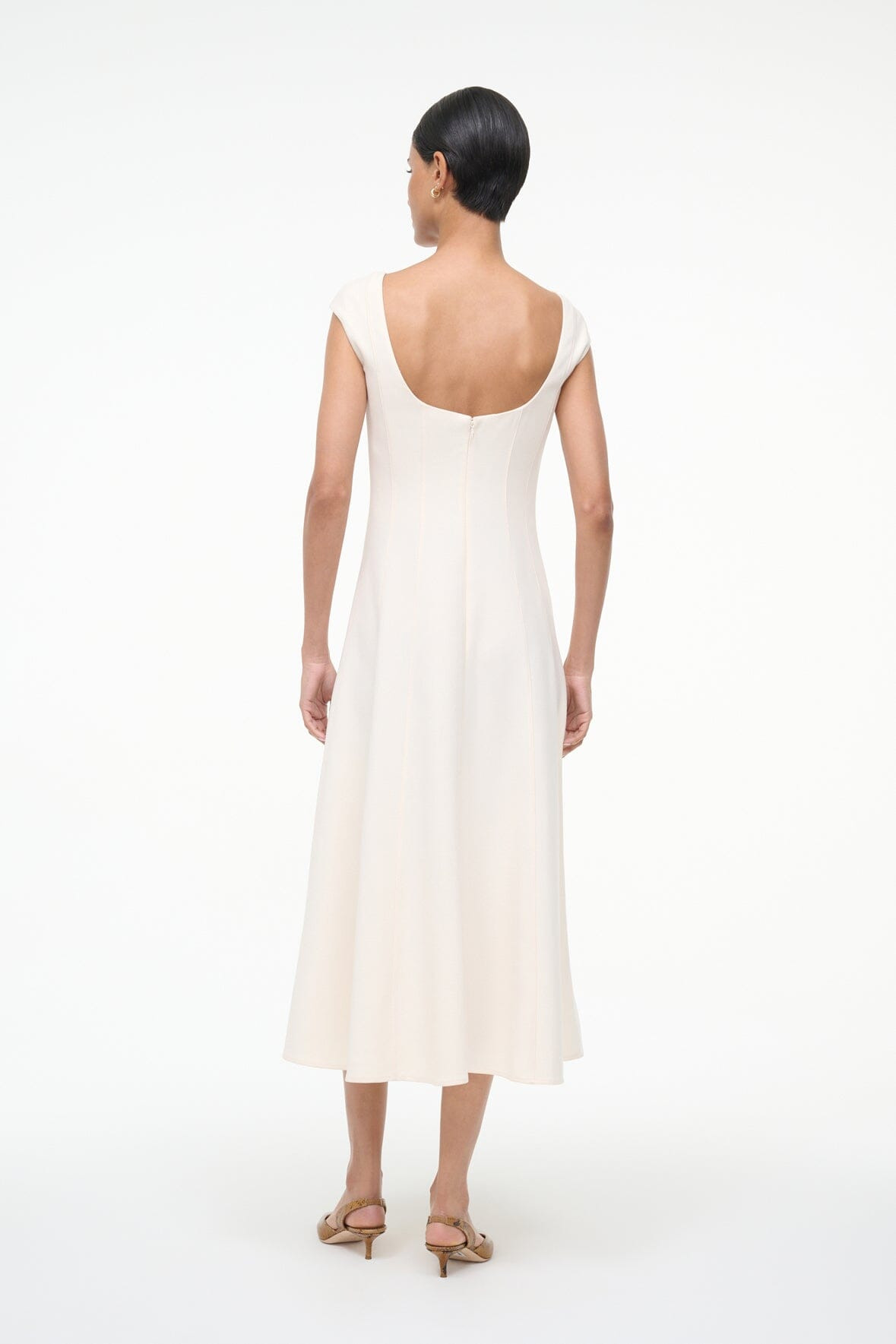 STAUD CHARLOTTE DRESS ECRU - 7