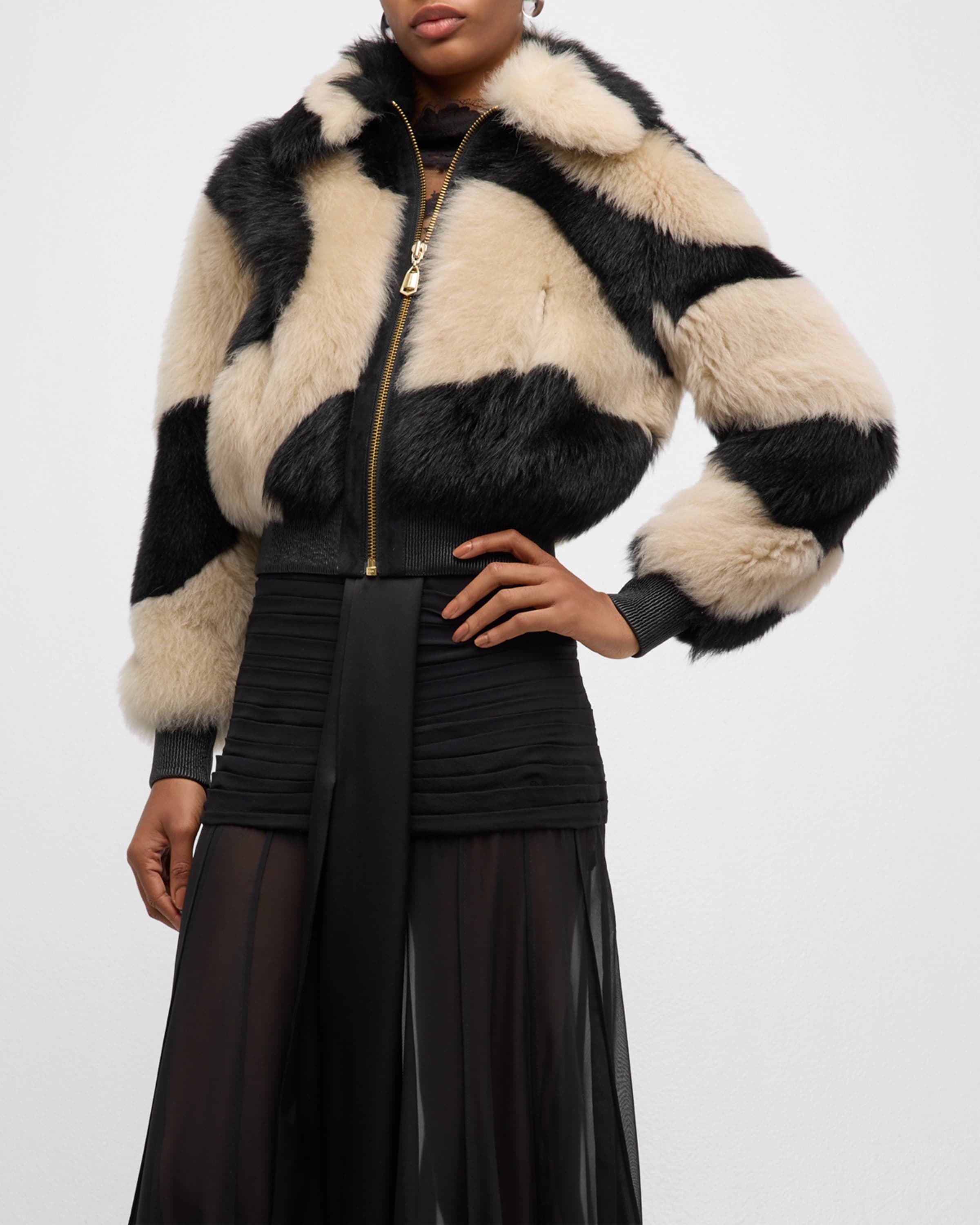【Zimmermann】ILLUSTRATION SHEARLING COAT ファー コート Zimmermann ILLUSTRATION SHEARLING JACKET | REVERSIBLE