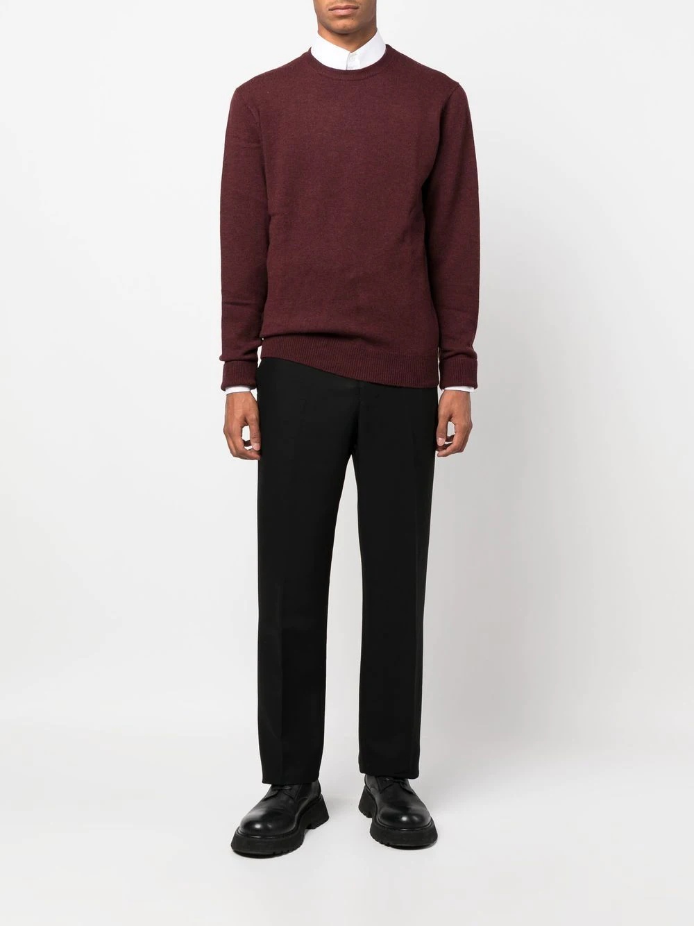 crew-neck long-sleeve jumper - 2