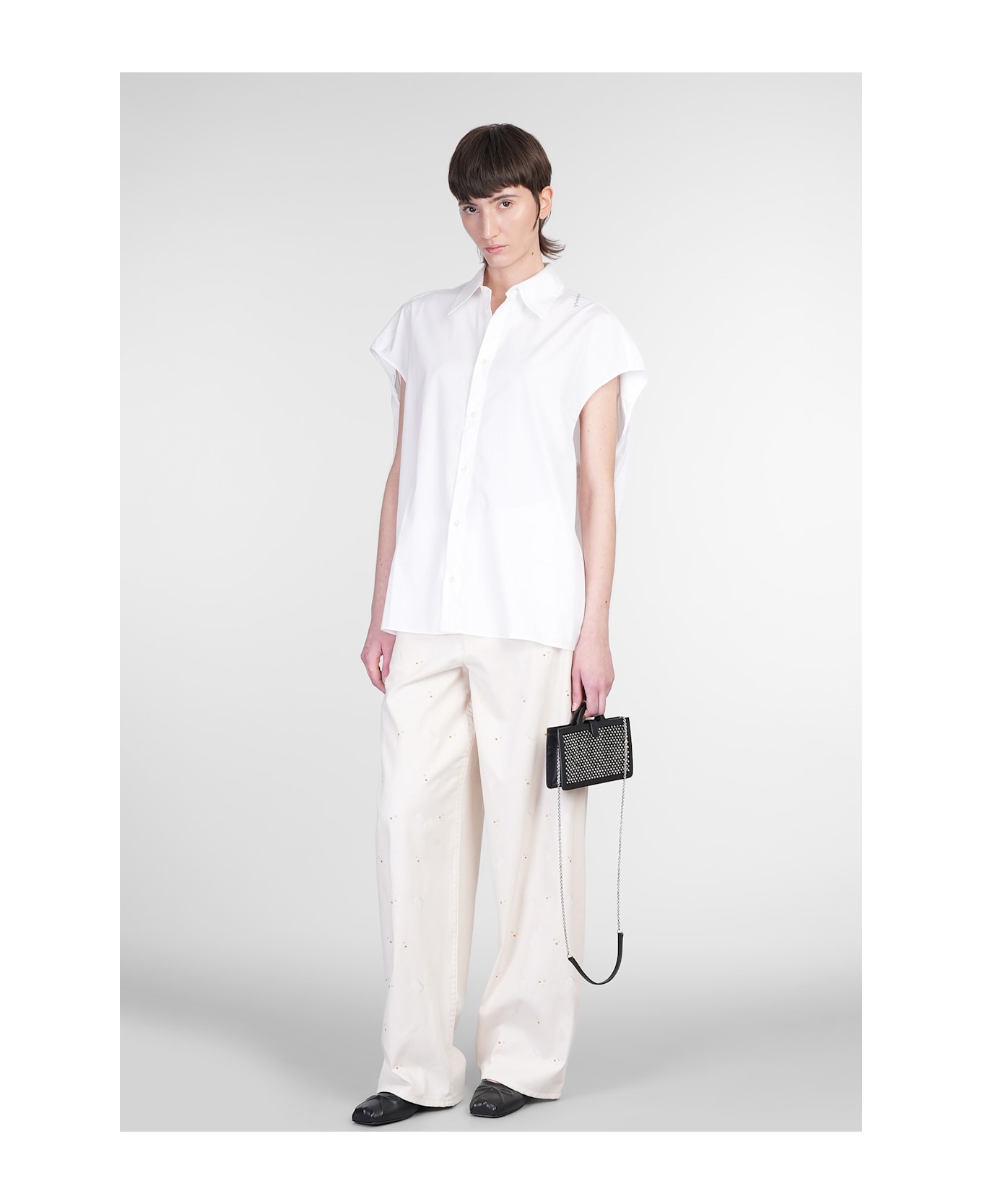 Pants In Beige Cotton - 2