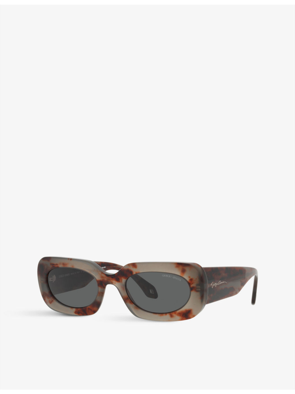 AR8182 tinted-lens rectangle-frame acetate sunglasses - 2