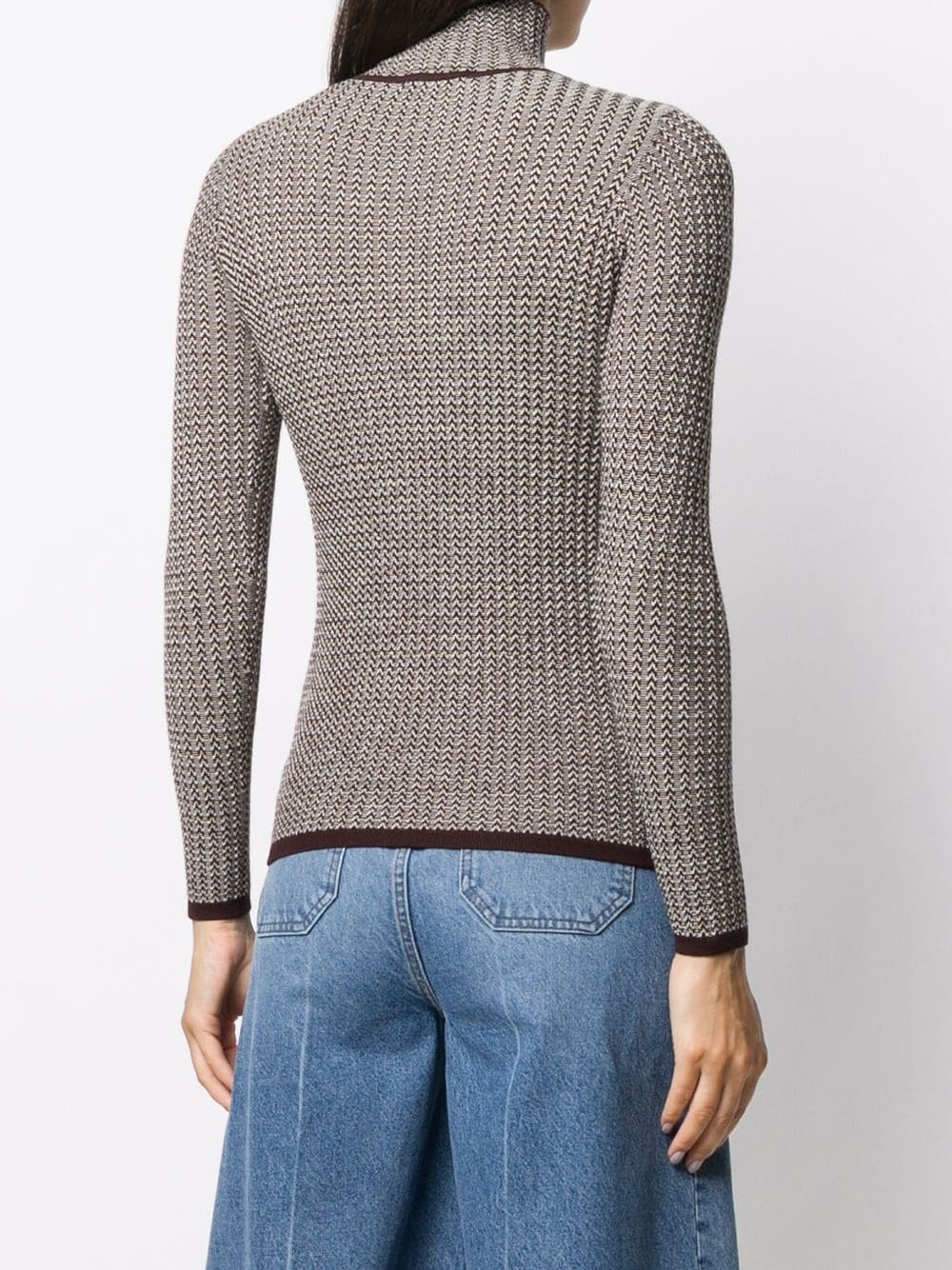 embroidered roll-neck jumper - 4