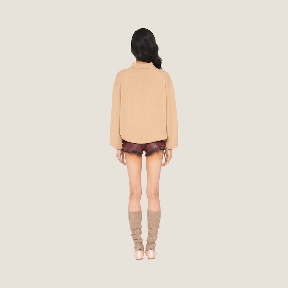 Intarsia cashmere polo shirt - 2