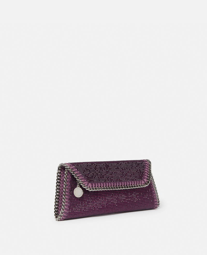 Falabella Crystal Chevron Clutch 3