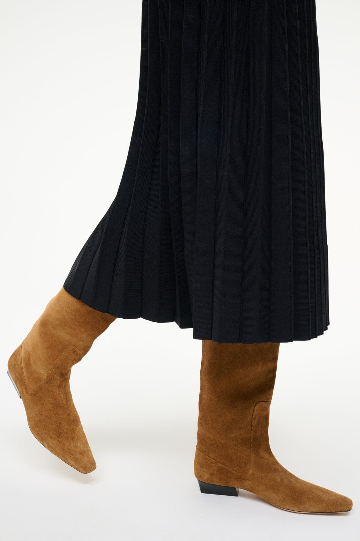 STAUD WALLY FLAT BOOT TAN SUEDE - 4