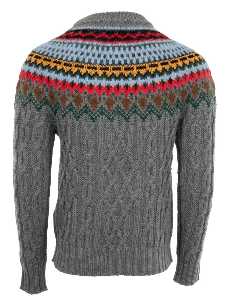 Moncler Grenoble cable-knit sweater outlook