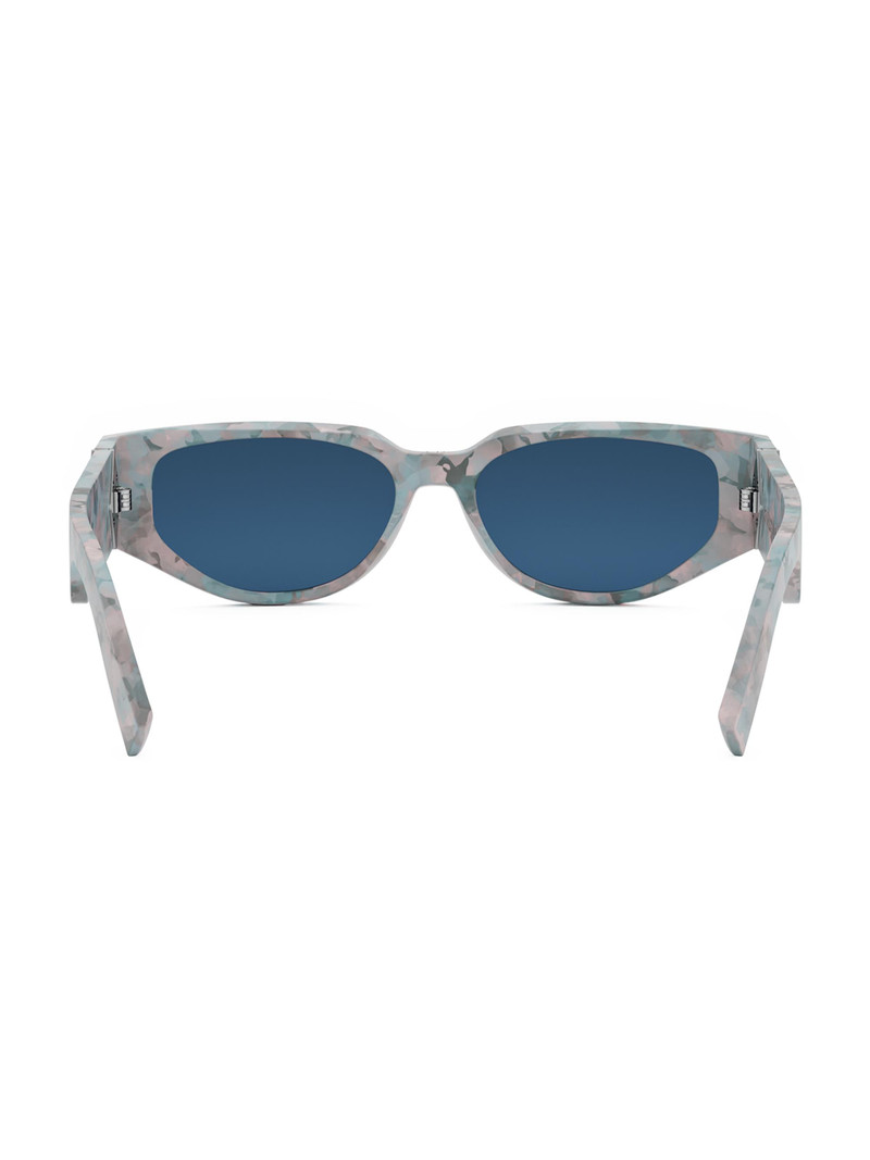 Men's CD Diamond S7I Geometric Sunglasses - Pale Blue Havana Bright Blue 5