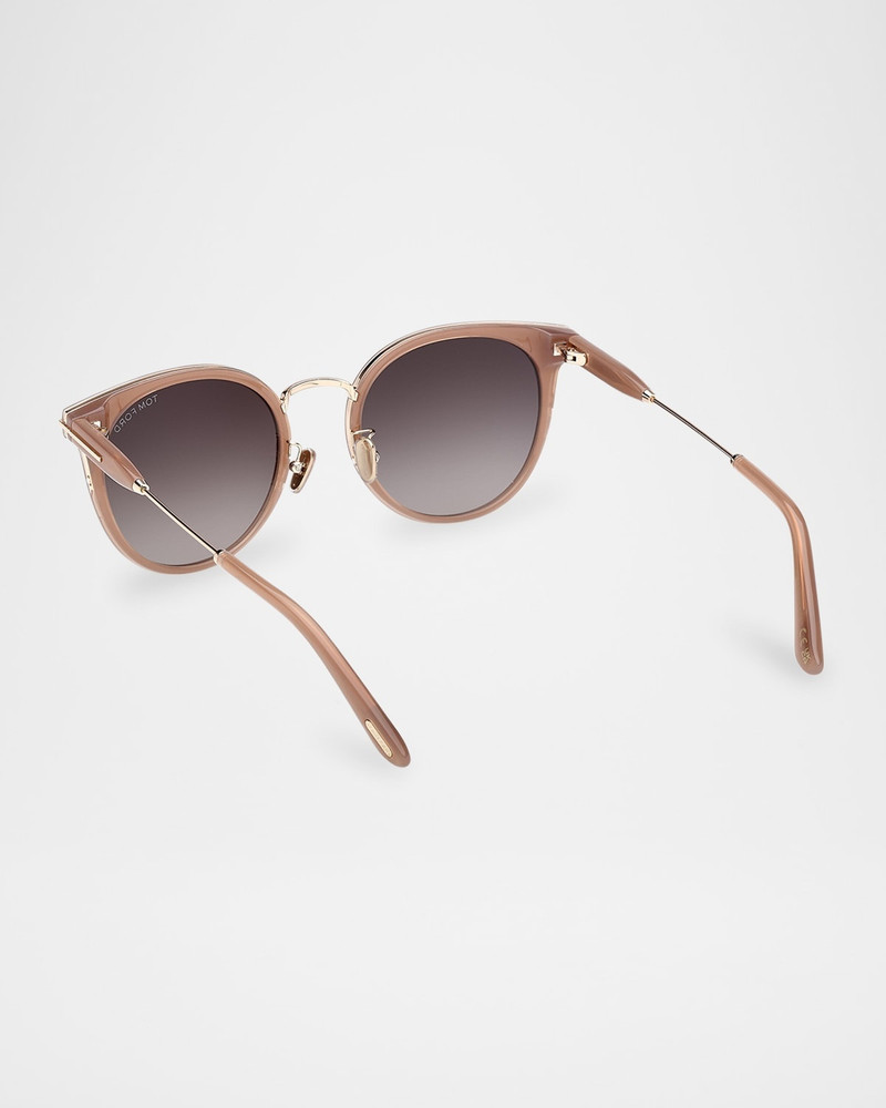 TOM FORD FT1244-KW Acetate Round Sunglasses outlook