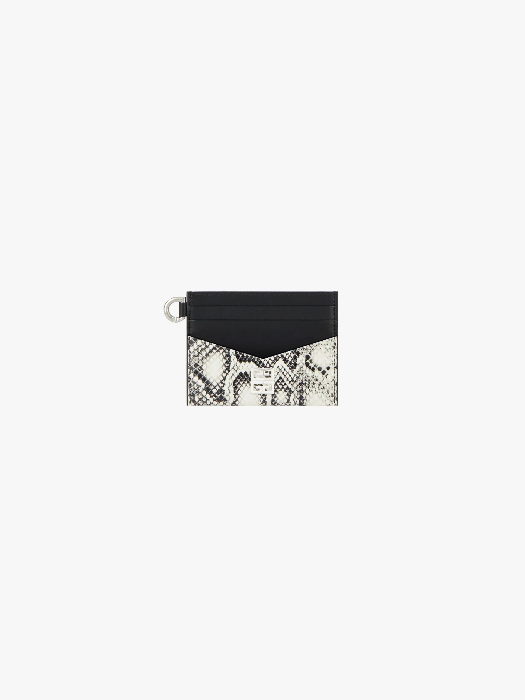 4G CARDHOLDER IN PYTHON EFFECT LEATHER - 1