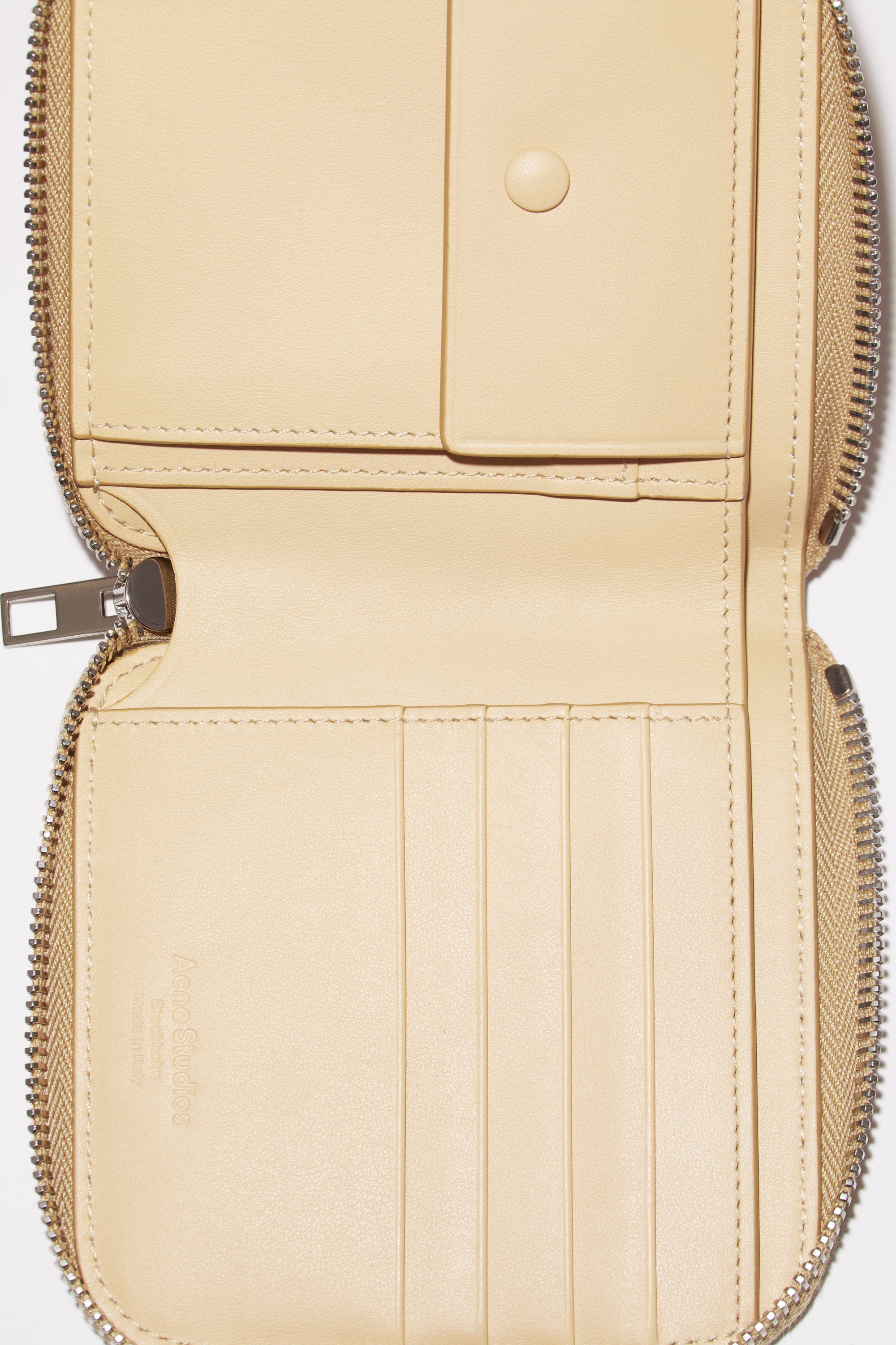 Zippered wallet - Dune beige - 5