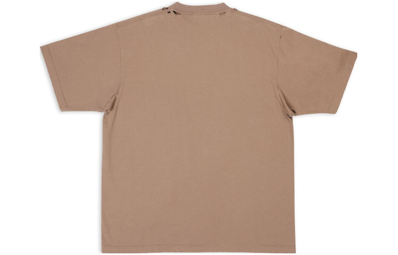 BALENCIAGA Caps T-shirt Boxy Fit in Grey outlook