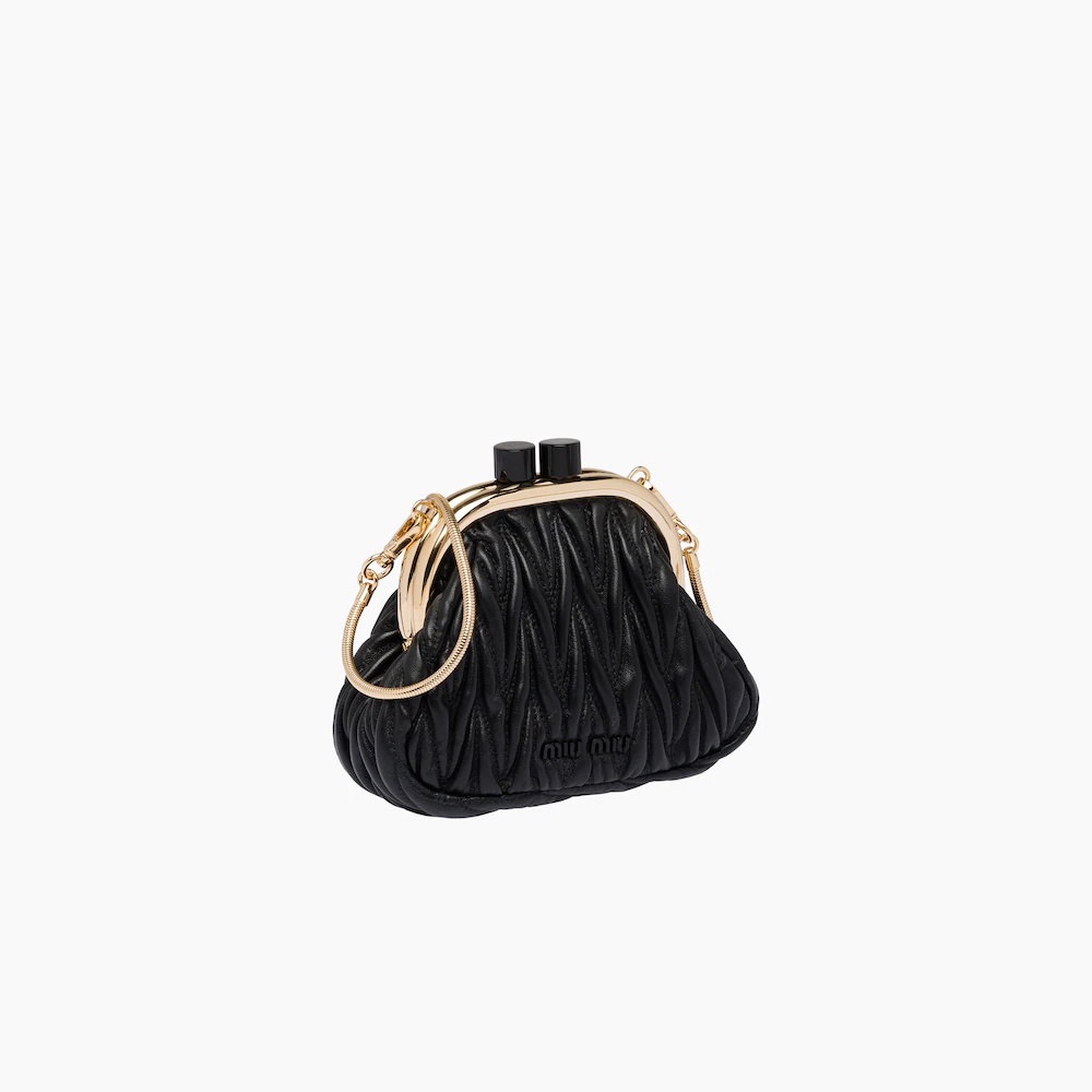 Miu Belle nappa leather mini-bag - 4
