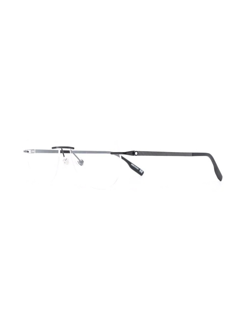Montblanc matte-effect frameless glasses outlook