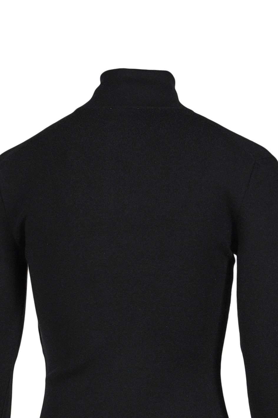 ZIPPED MOCKNECK SWEATER / BLACK - 5