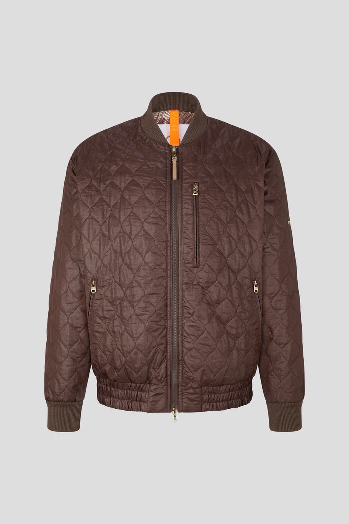 Peter Quilted jacket in Chocolate - 1