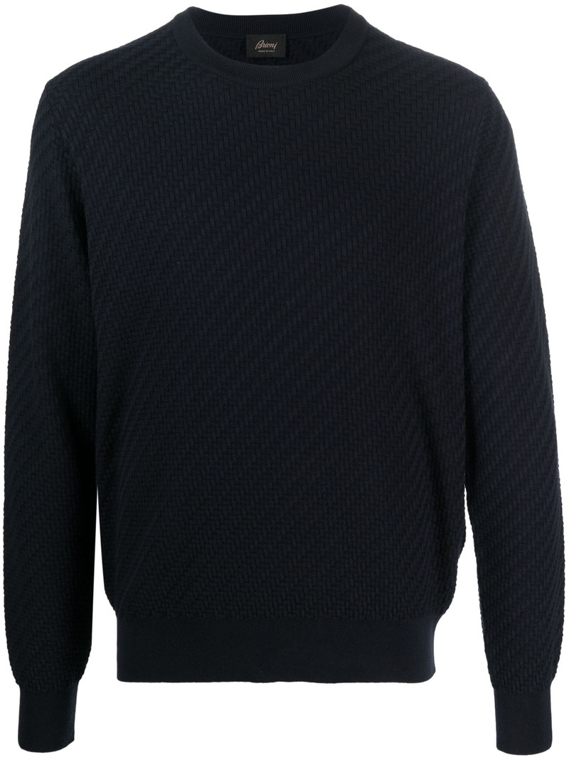 CREW-NECK COTTON-SILK JUMPER 1