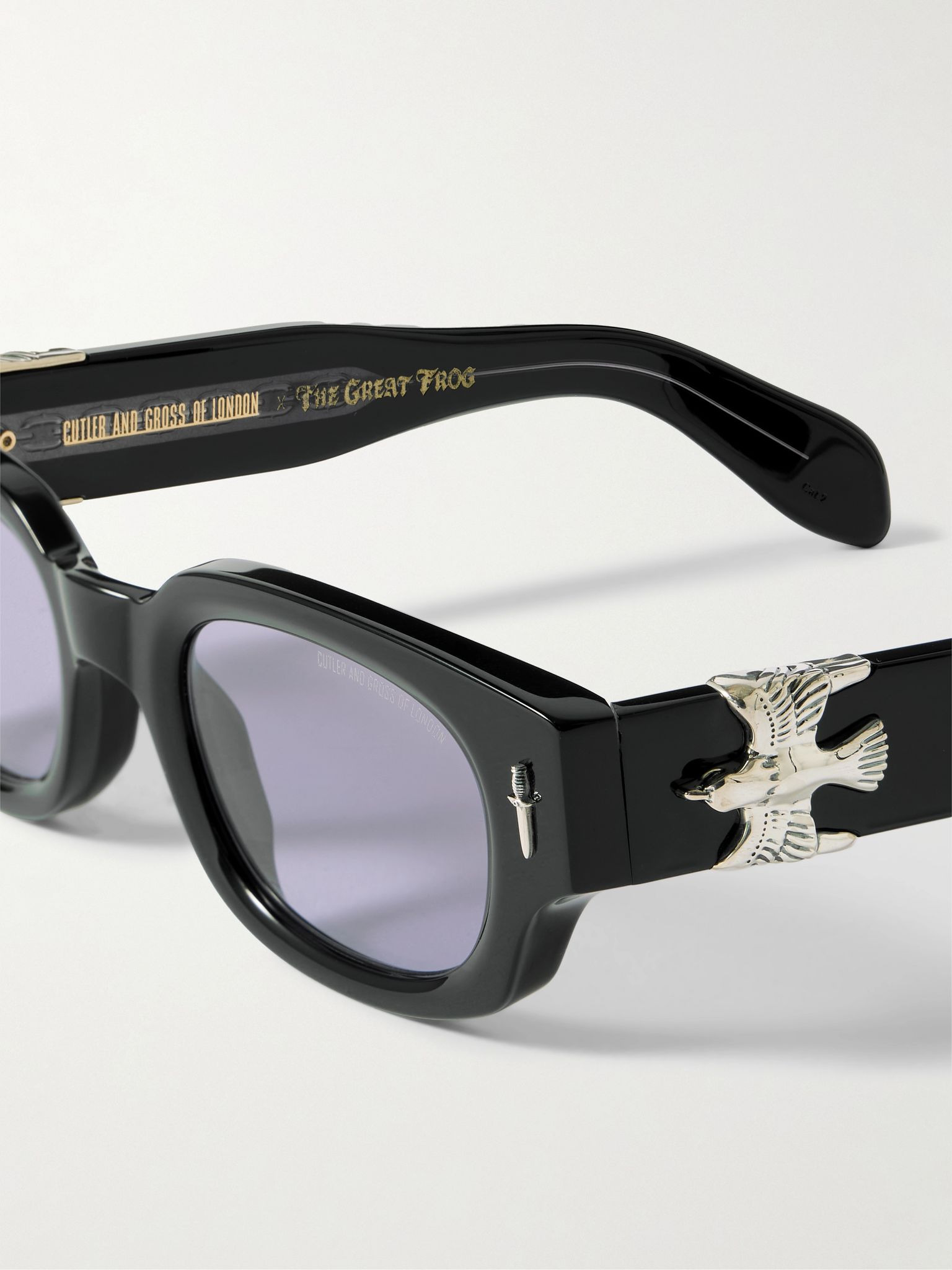 + The Great Frog D-Frame Acetate Sunglasses Black - 3