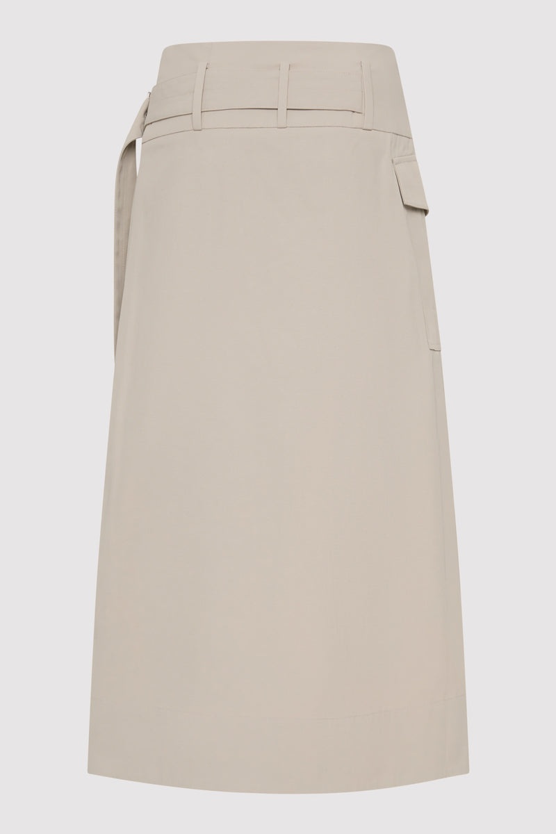 Utility Wrap Skirt - Creme - 9