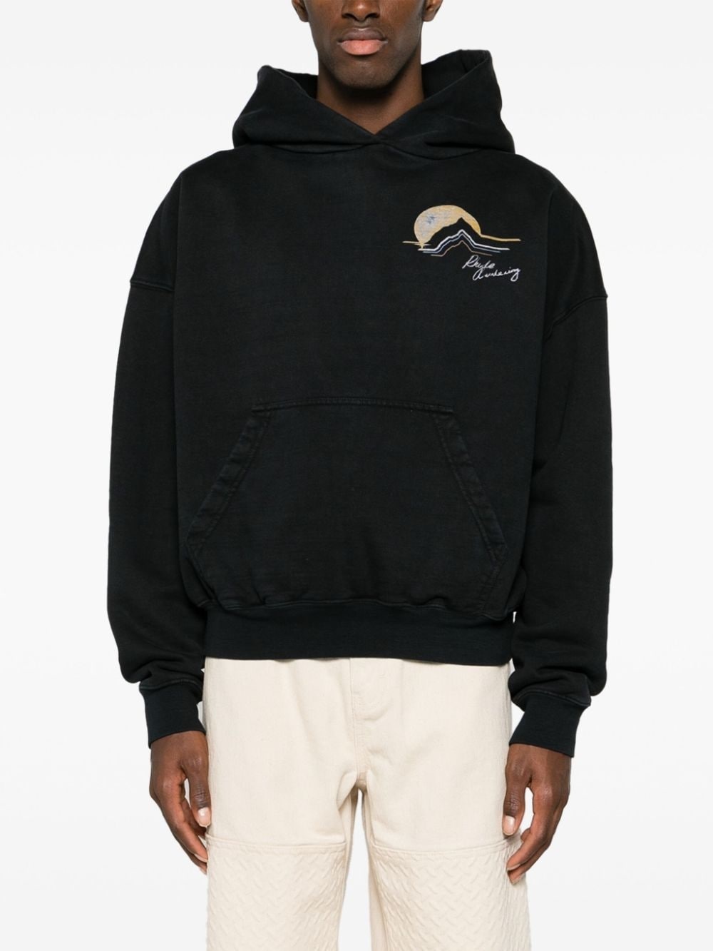 Awakening graphic-print cotton hoodie - 3