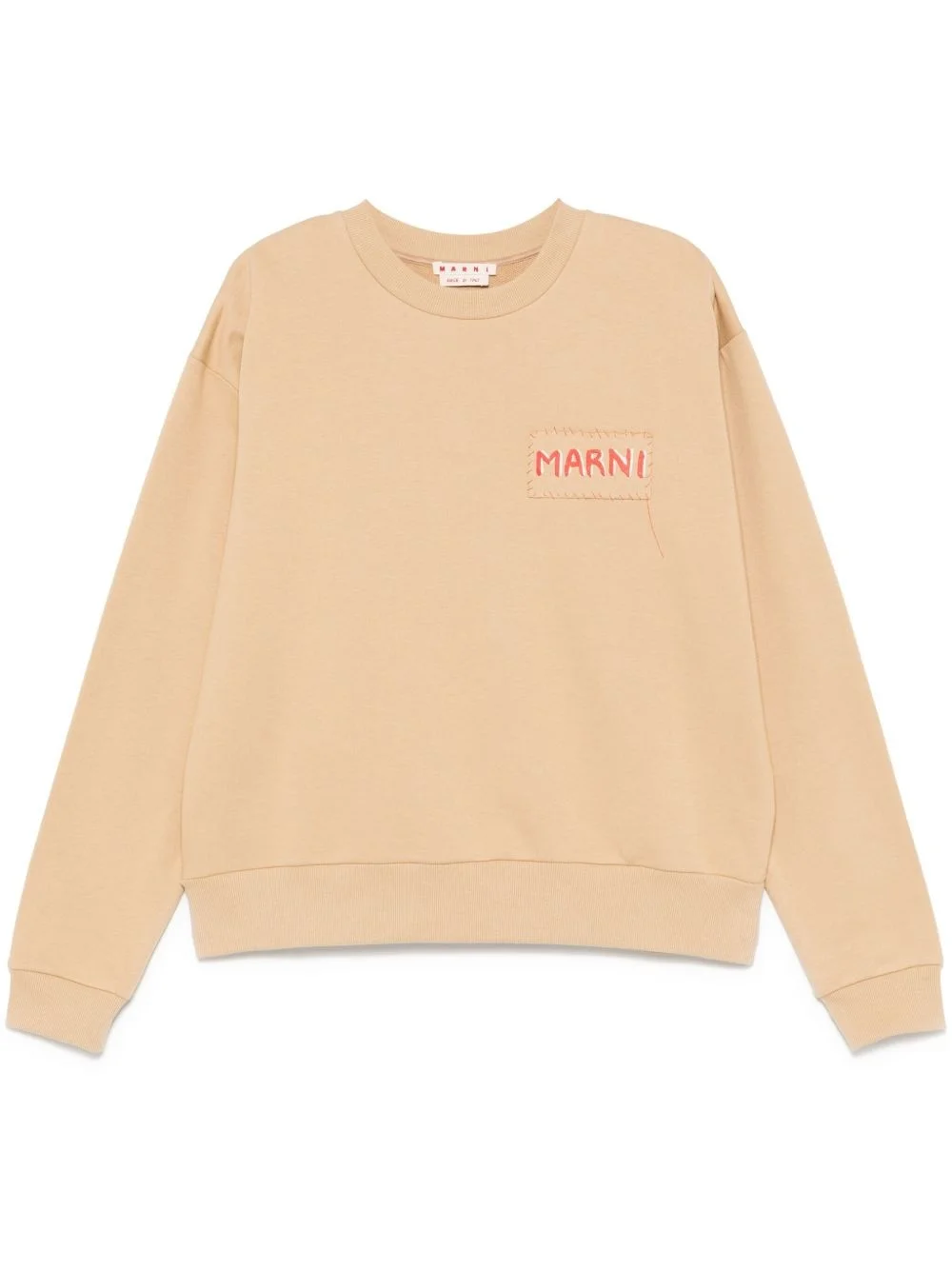 jersey-texture sweatshirt - 1