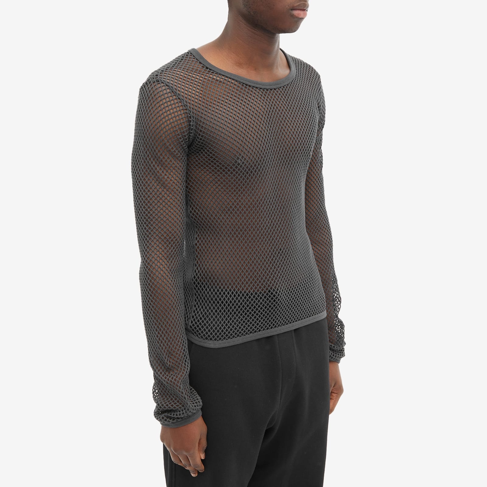 Raf Simons Long Sleeve Net T-Shirt - 2