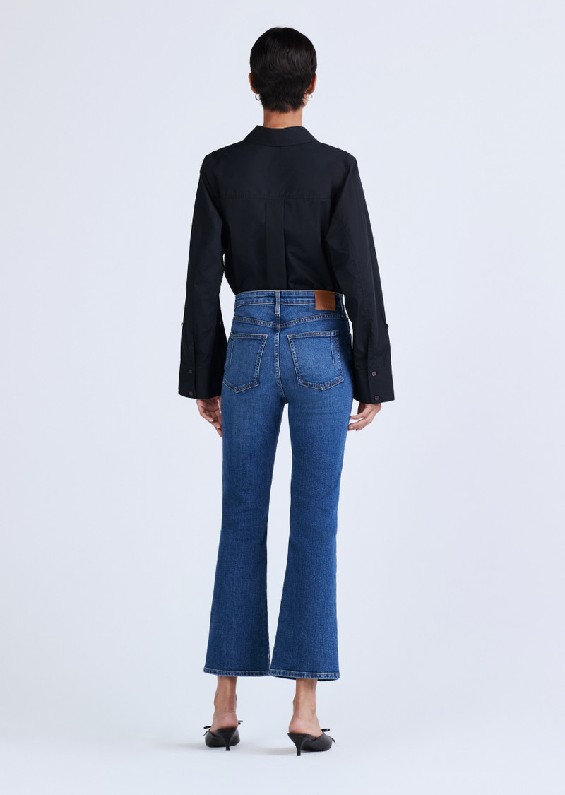 DEREK LAM 10 CROSBY CROSBY HIGH RISE CROP FLARE JEANS outlook
