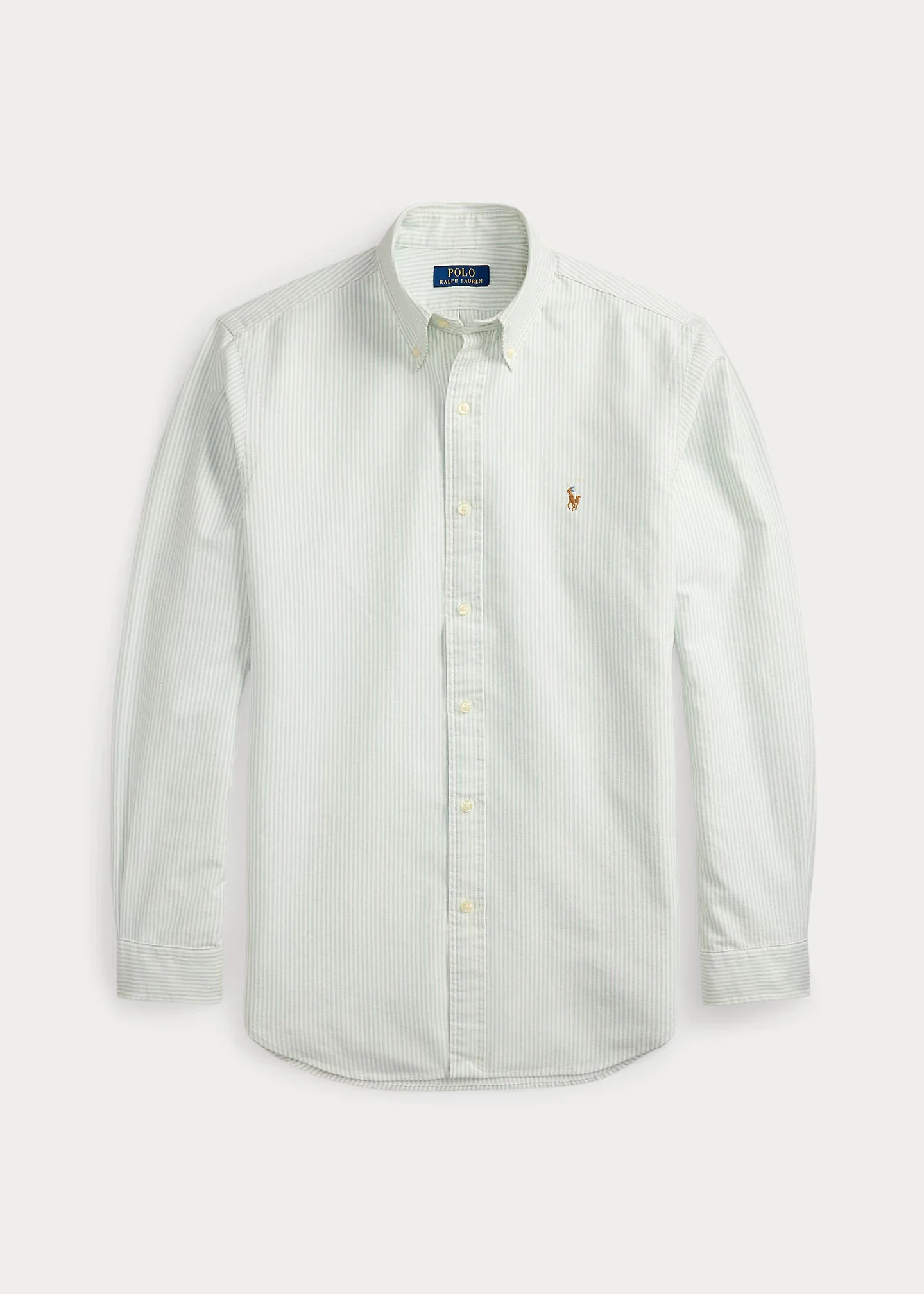Slim Fit Striped Oxford Shirt - 1