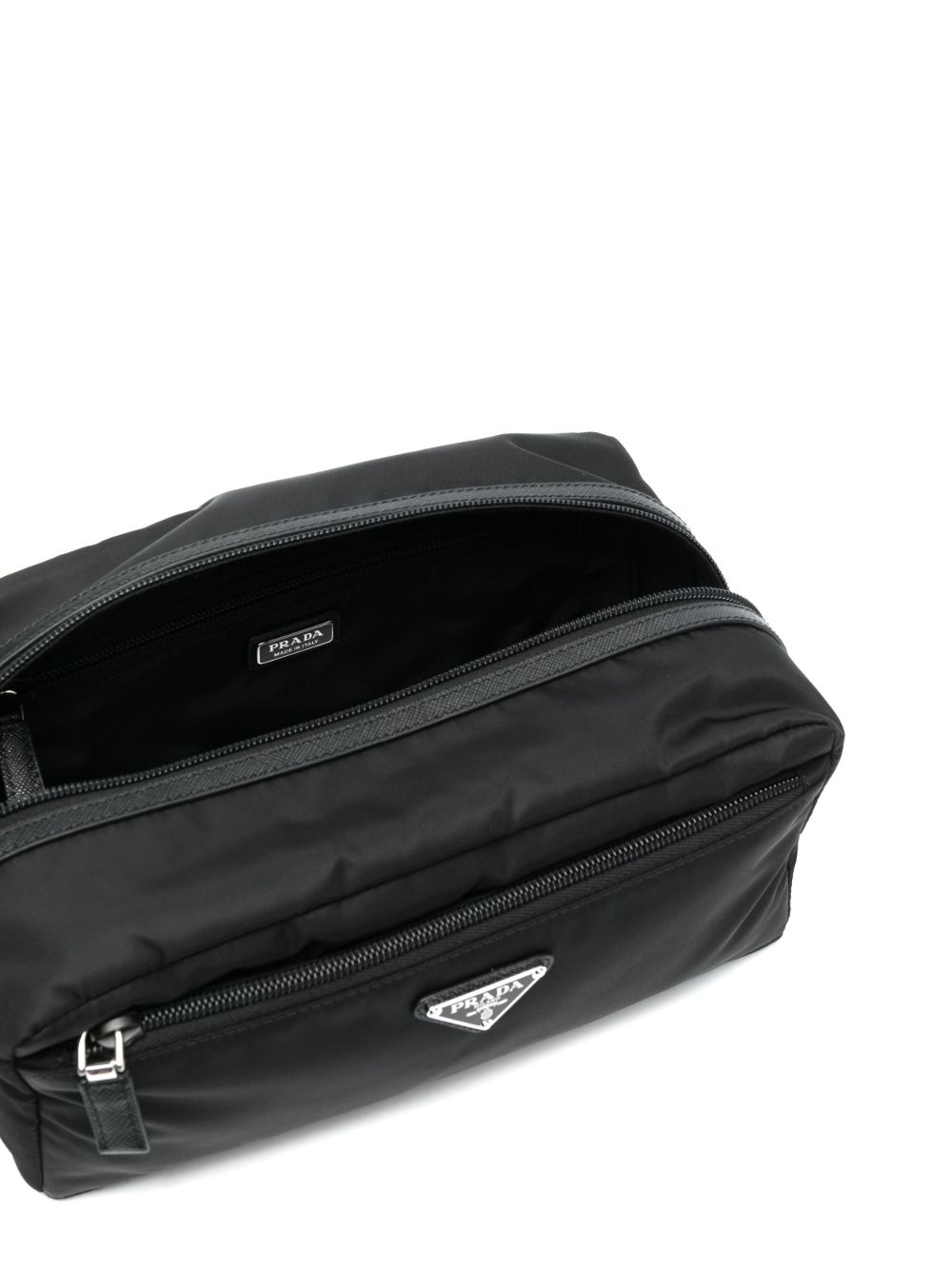triangle-logo makeup bag - 4