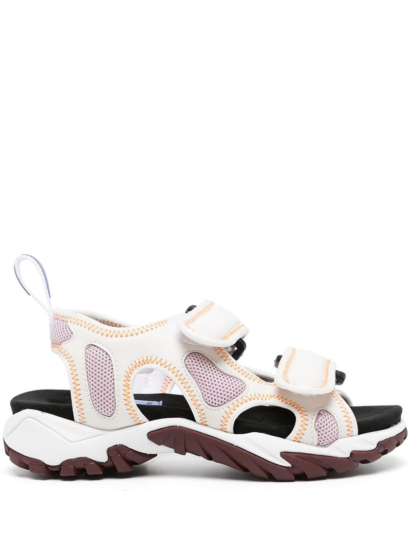 panelled touch-strap sandals 1