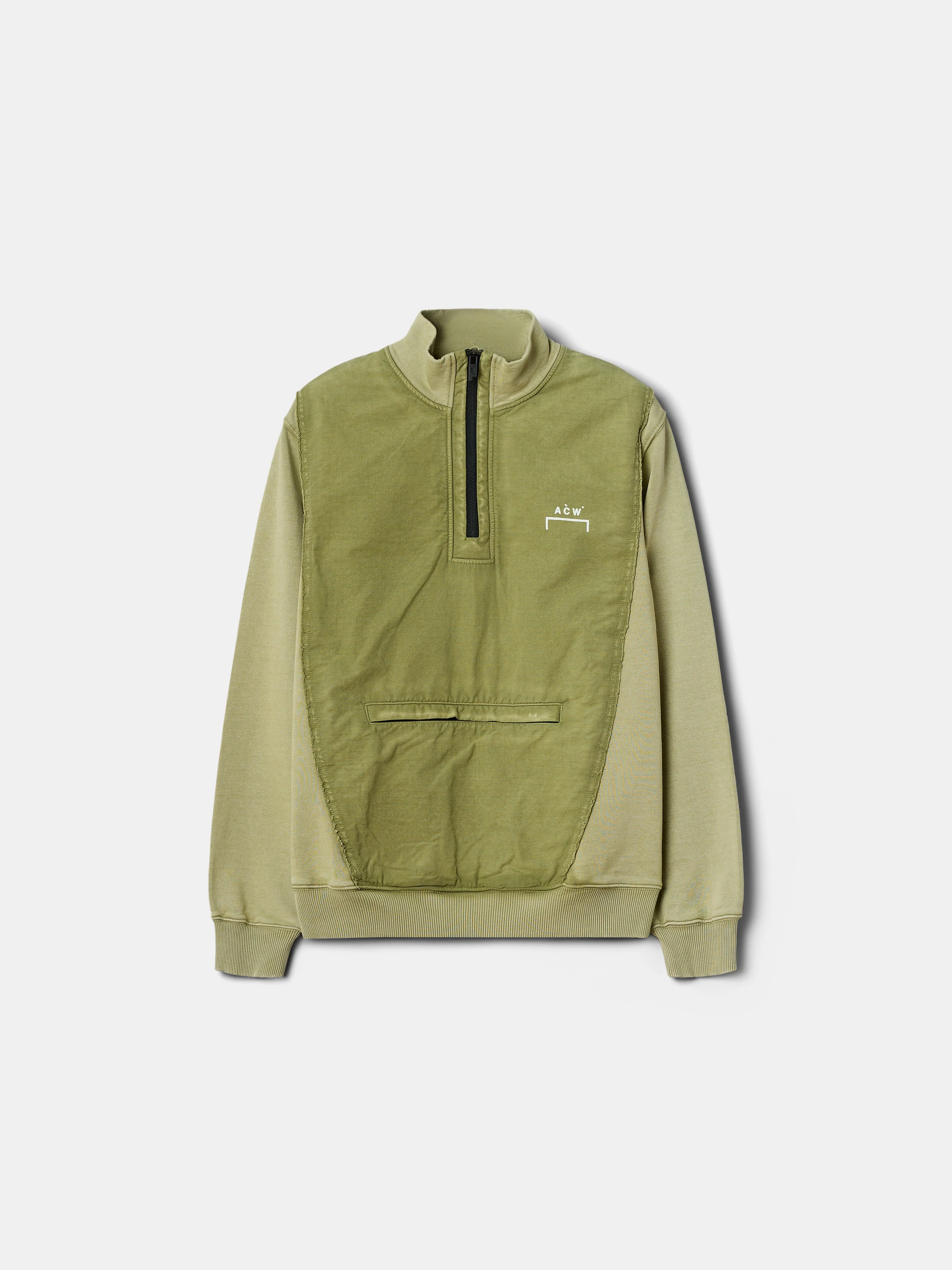 Leigh 1/4 Zip Deep Olive - 1