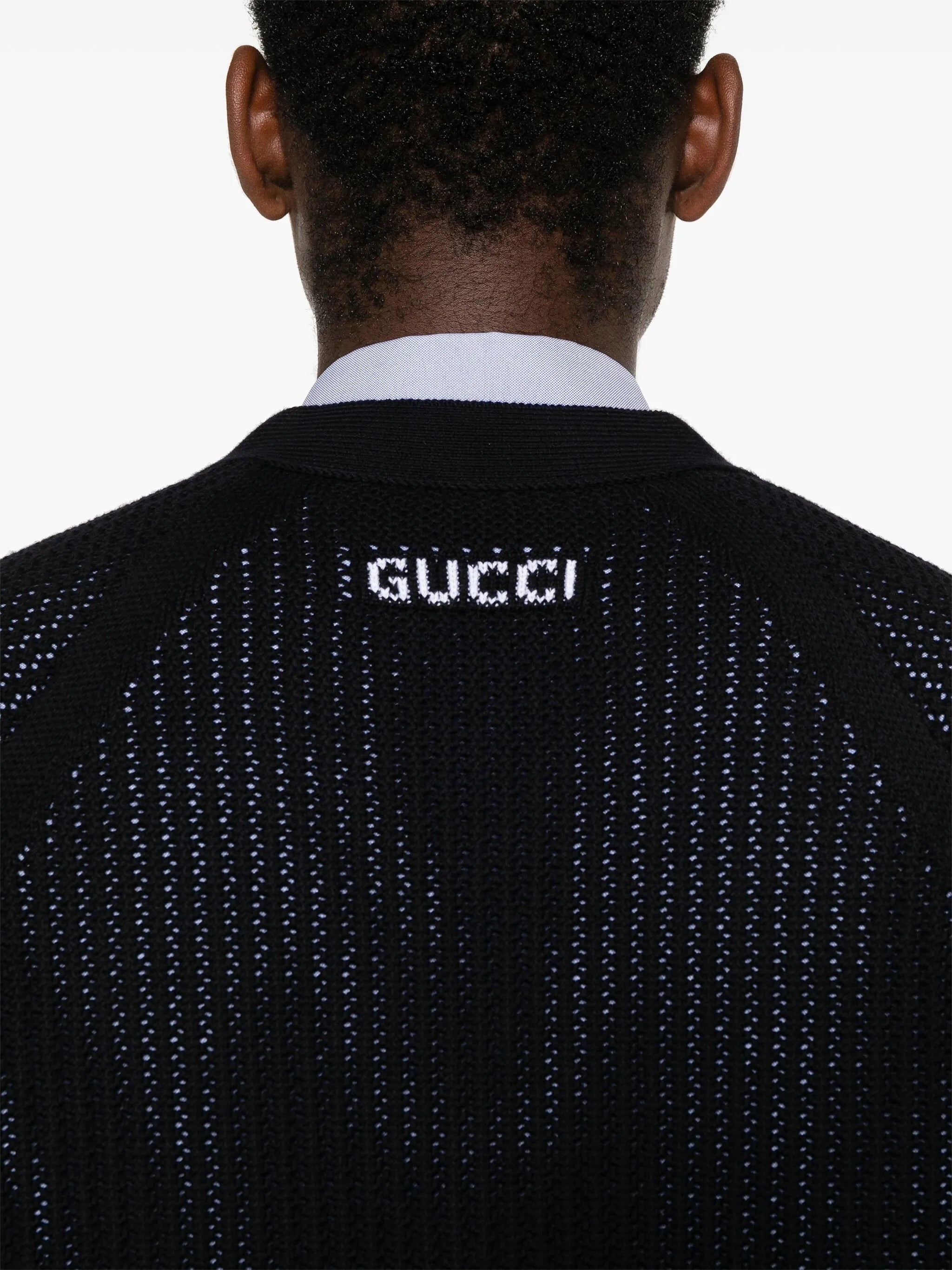 Gucci Web-stripe Trim Cardigan - 5