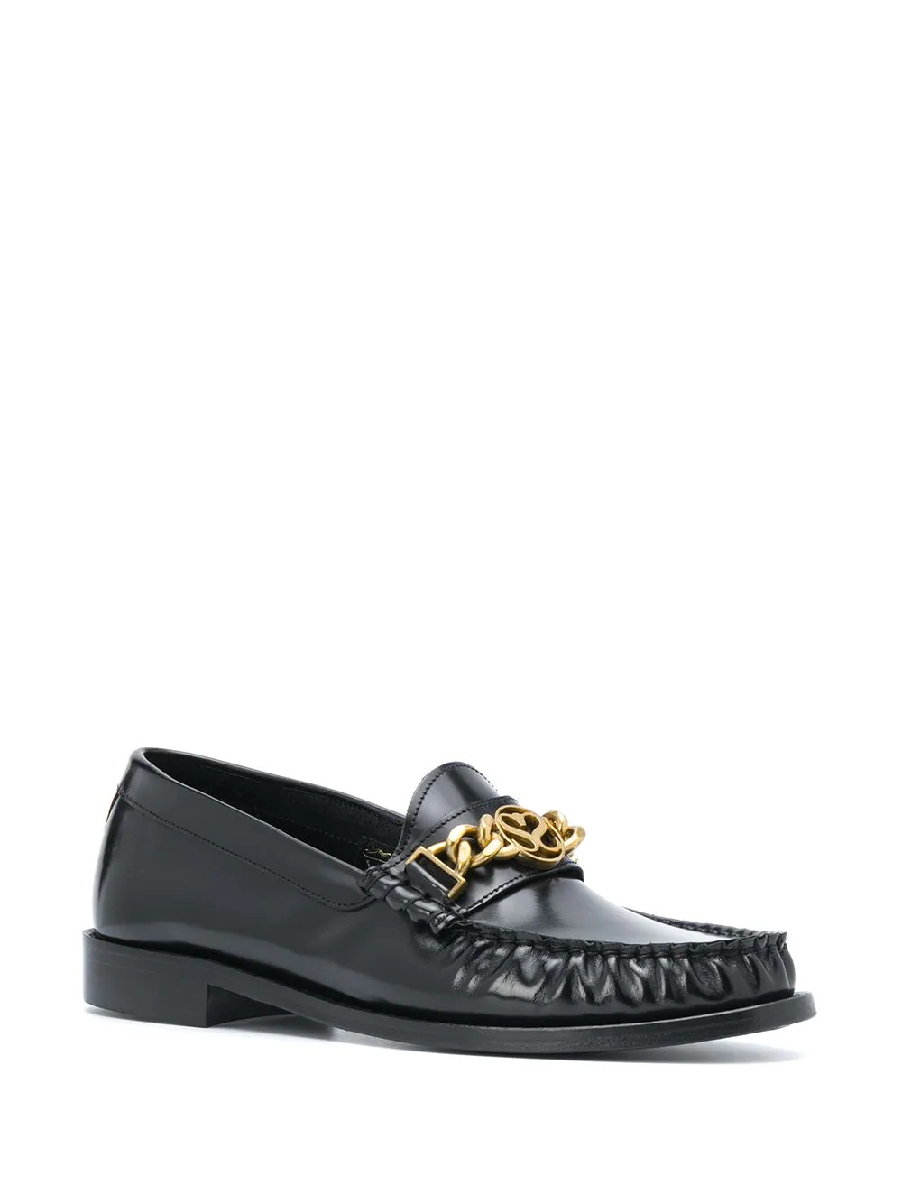 chain-embellished loafers - 2