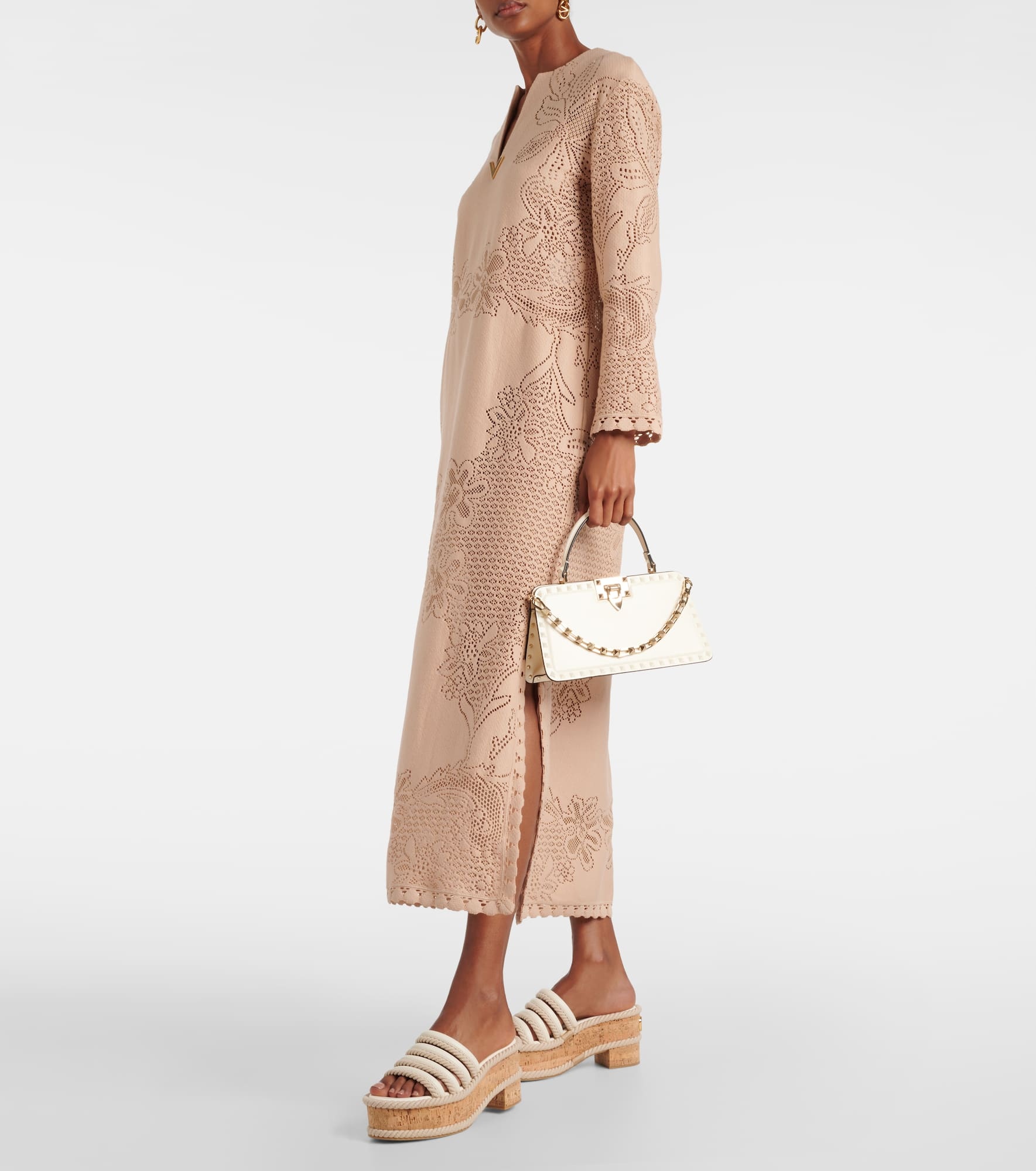 VLogo Summerblocks leather platform mules - 2