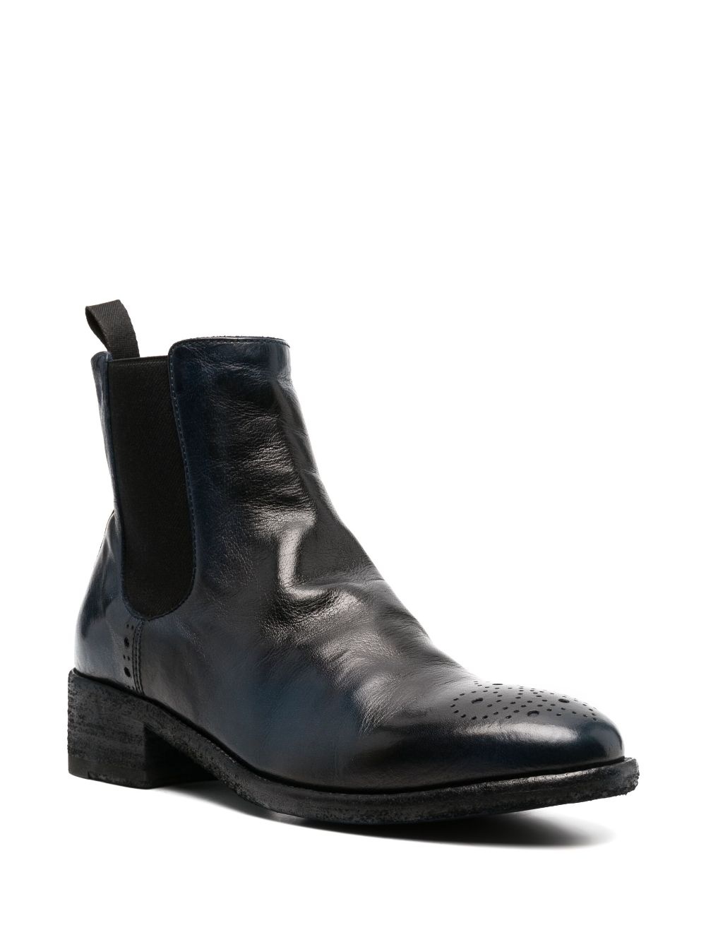 elasticated side-panels leather boots - 2