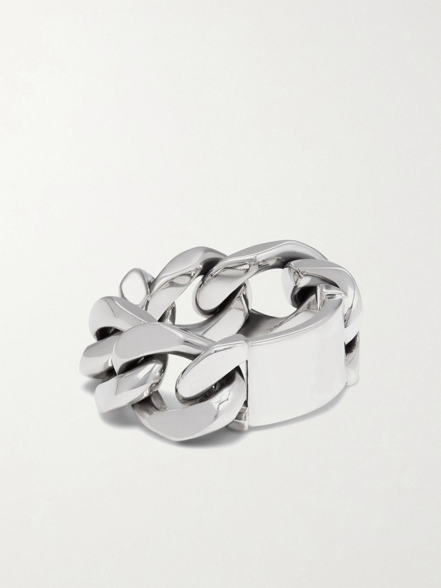 Sterling Silver Chain Ring - 1