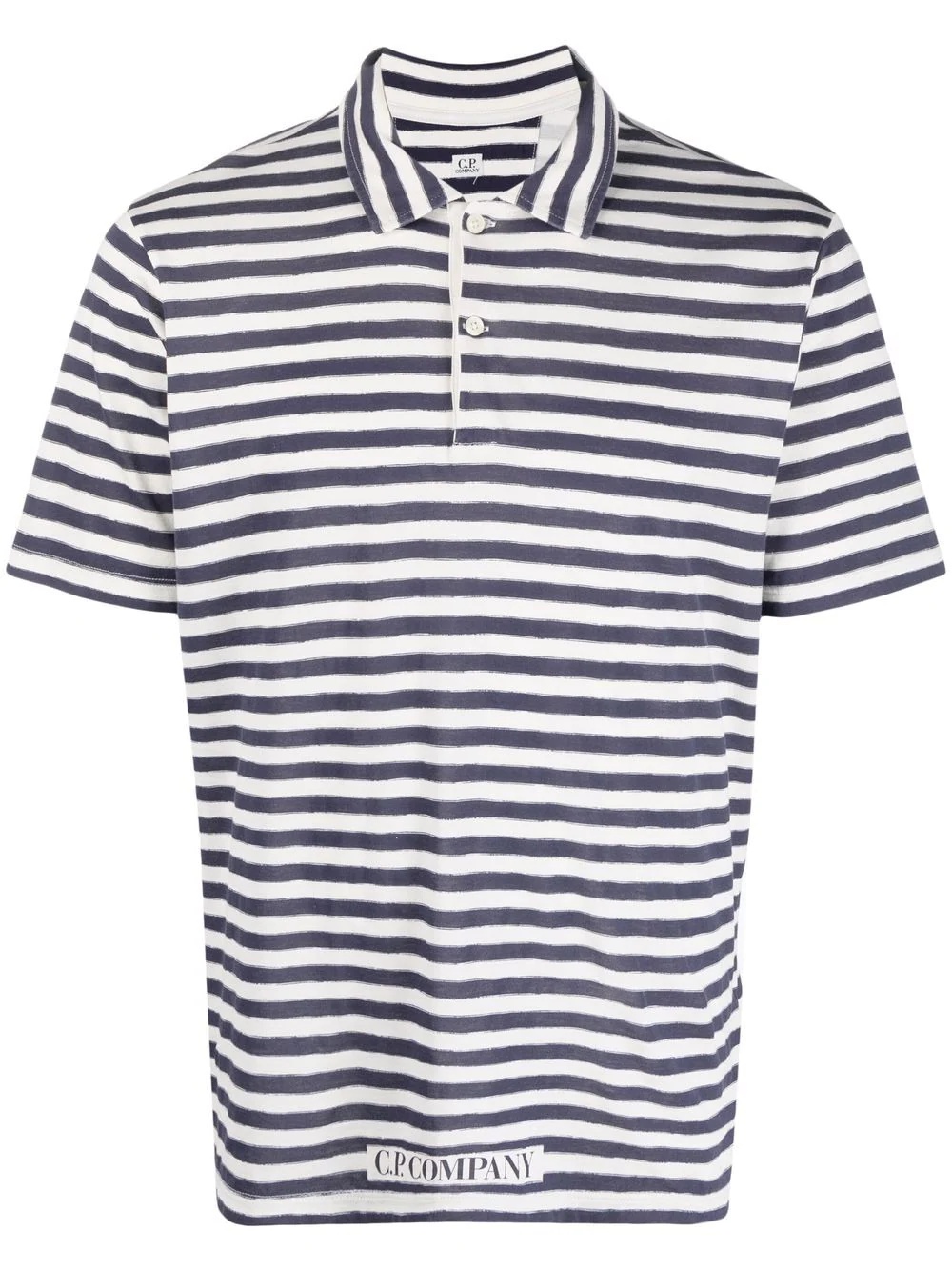 striped polo shirt - 1