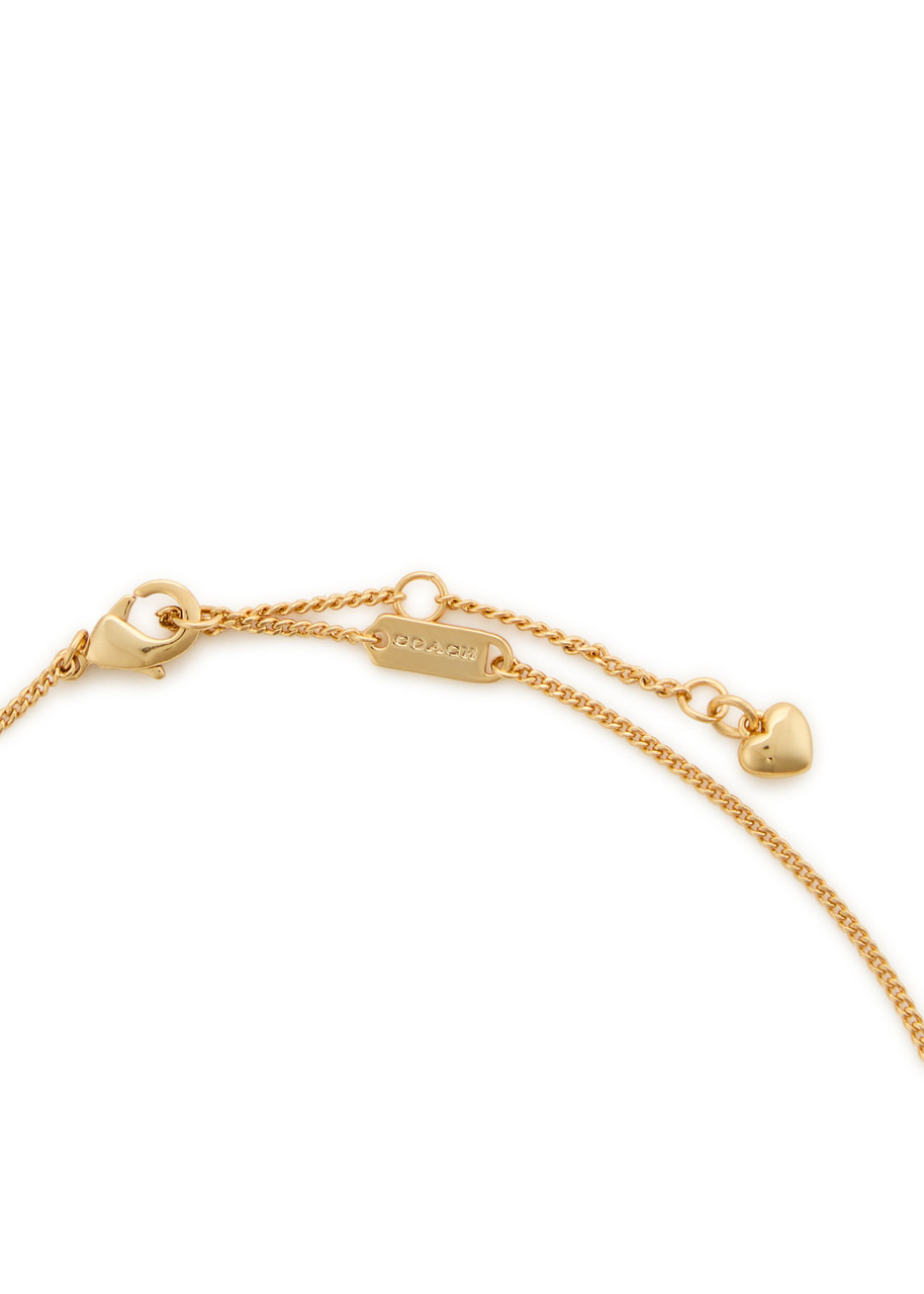 Coach Cat and Pearl Pendant Necklace - 4