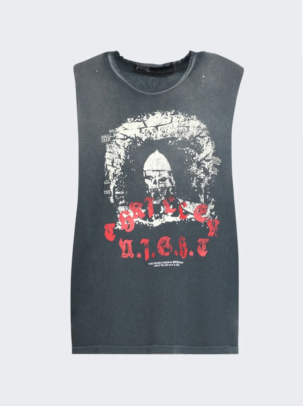 Thriller Night Cut Off Tee Black - 1