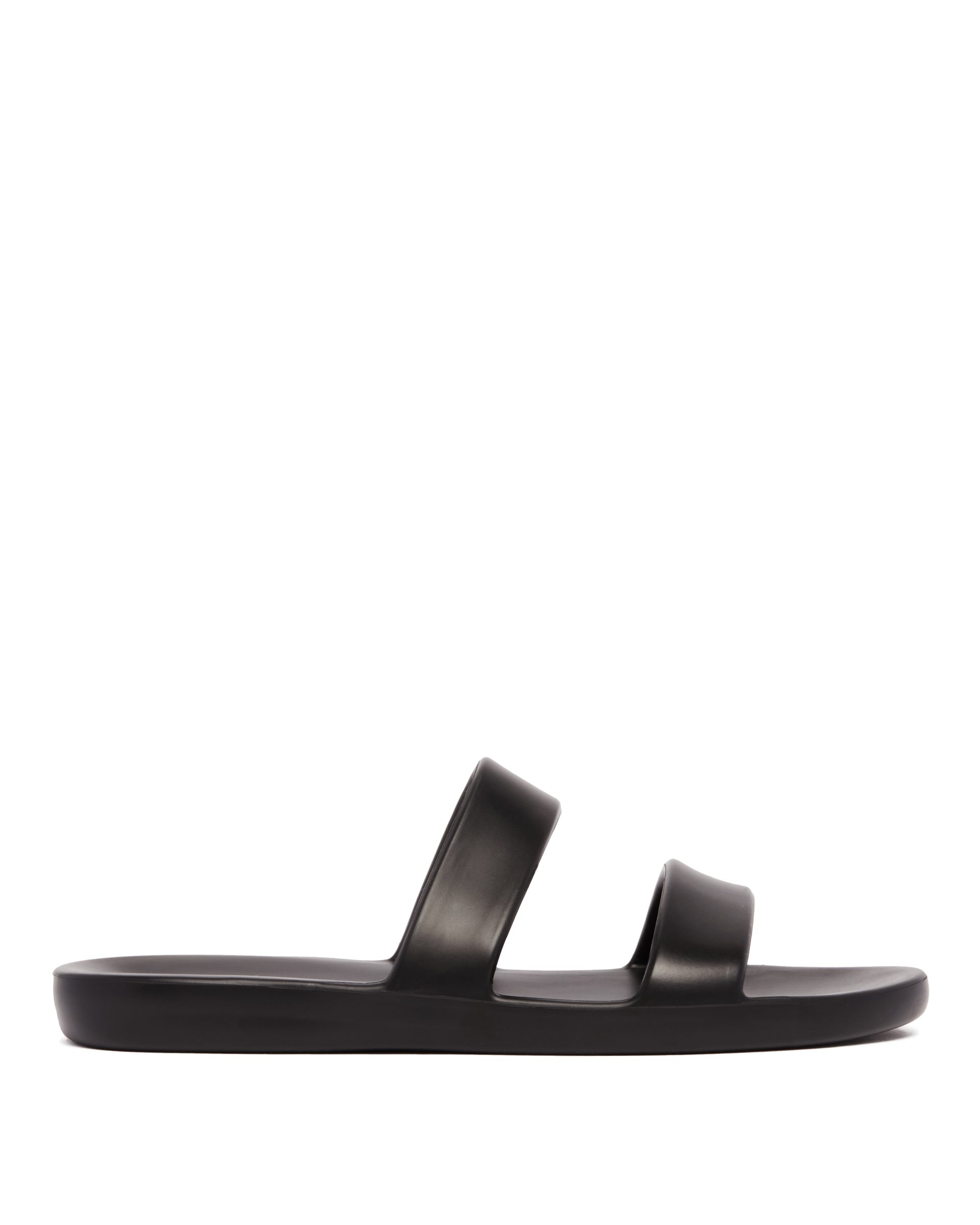 Black Foam Rubber Sandals - 1