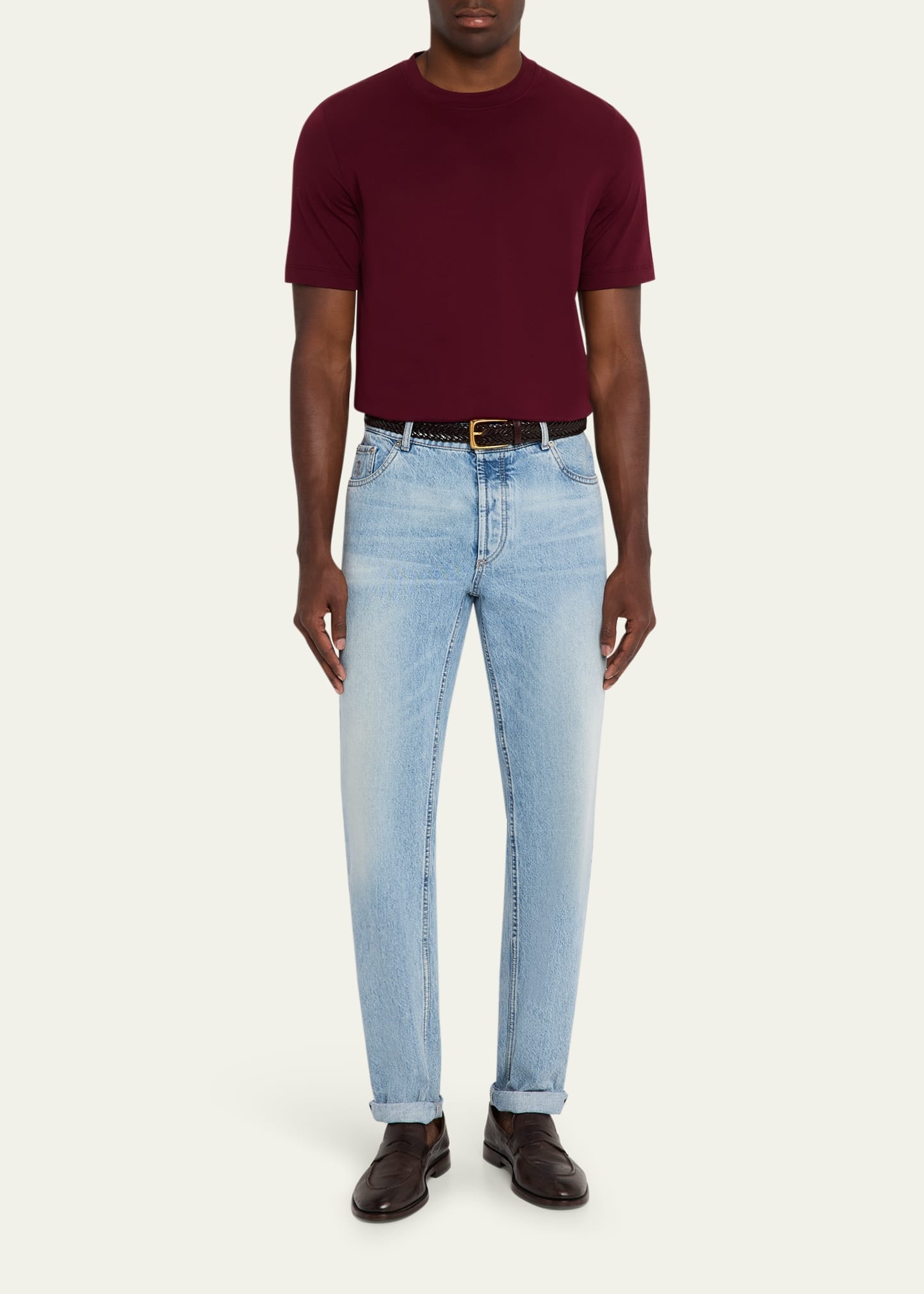 Men's Cotton Jersey Crewneck T-Shirt - 2