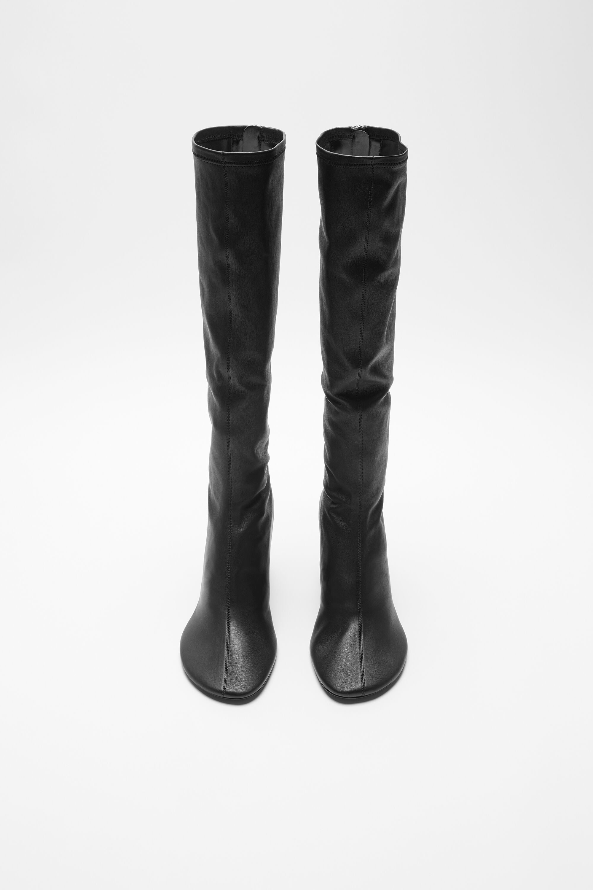 High leather boots - Black - 2