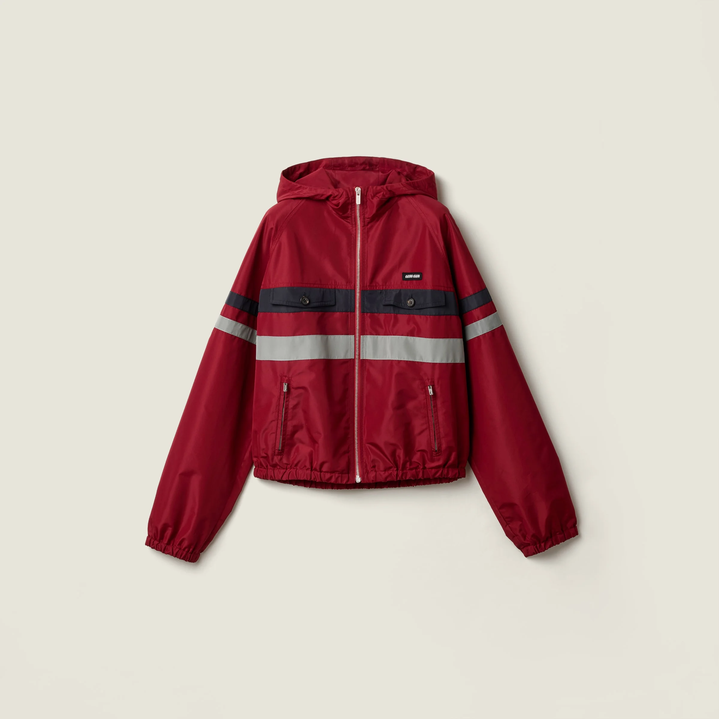 Technical fabric blouson jacket - 1