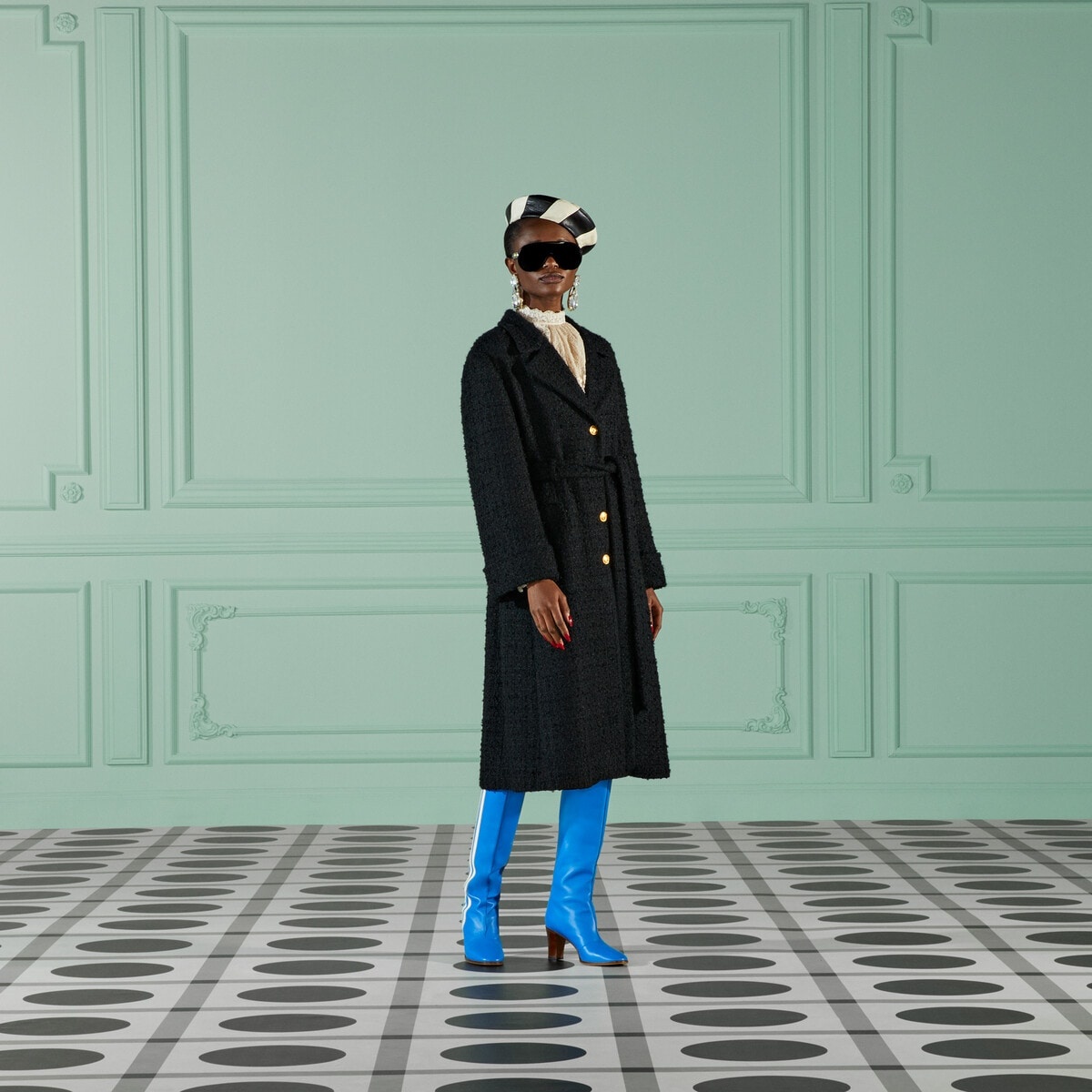Tweed wool belted coat - 5