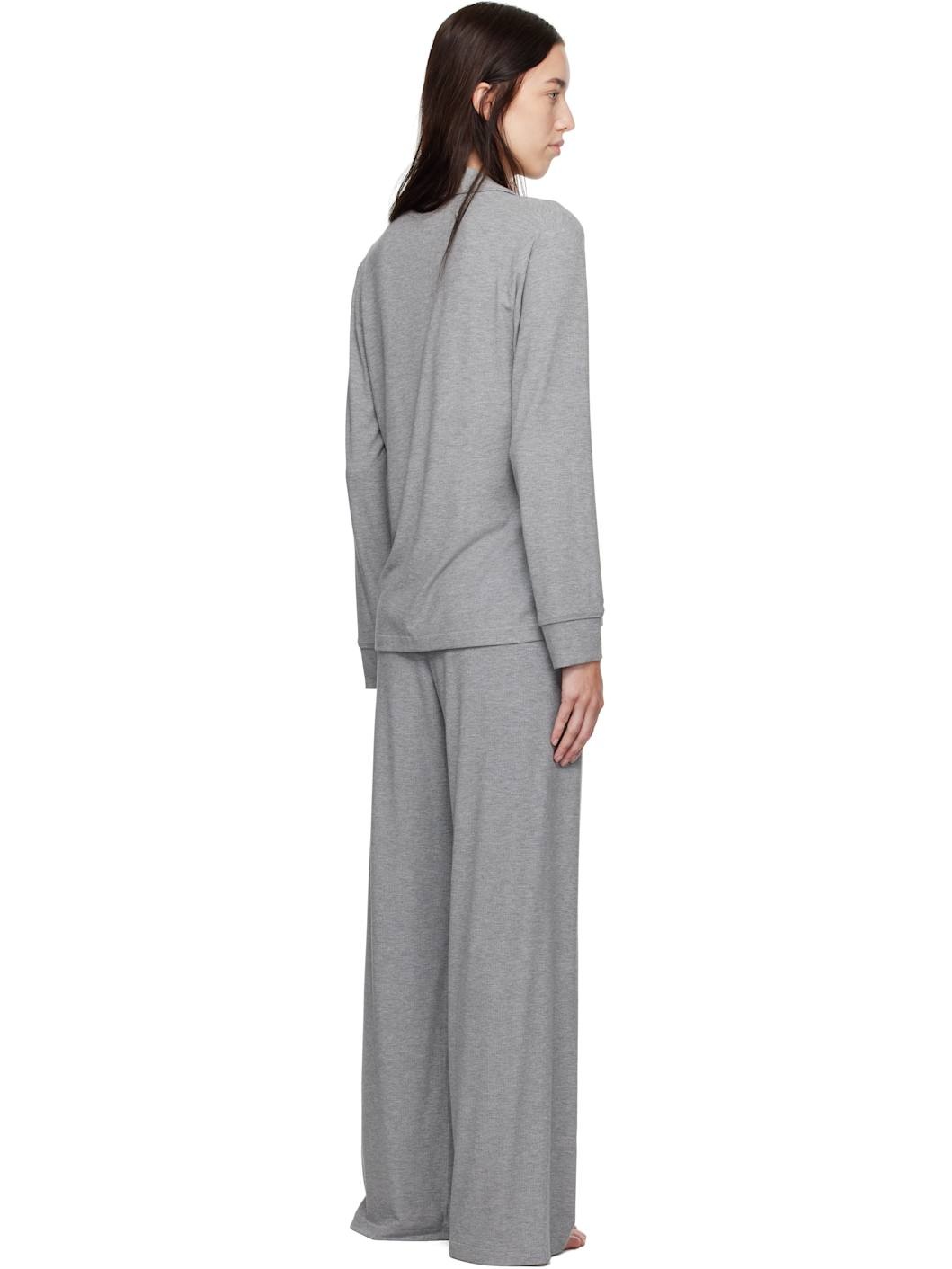 Gray Soft Lounge Pyjama Set - 3