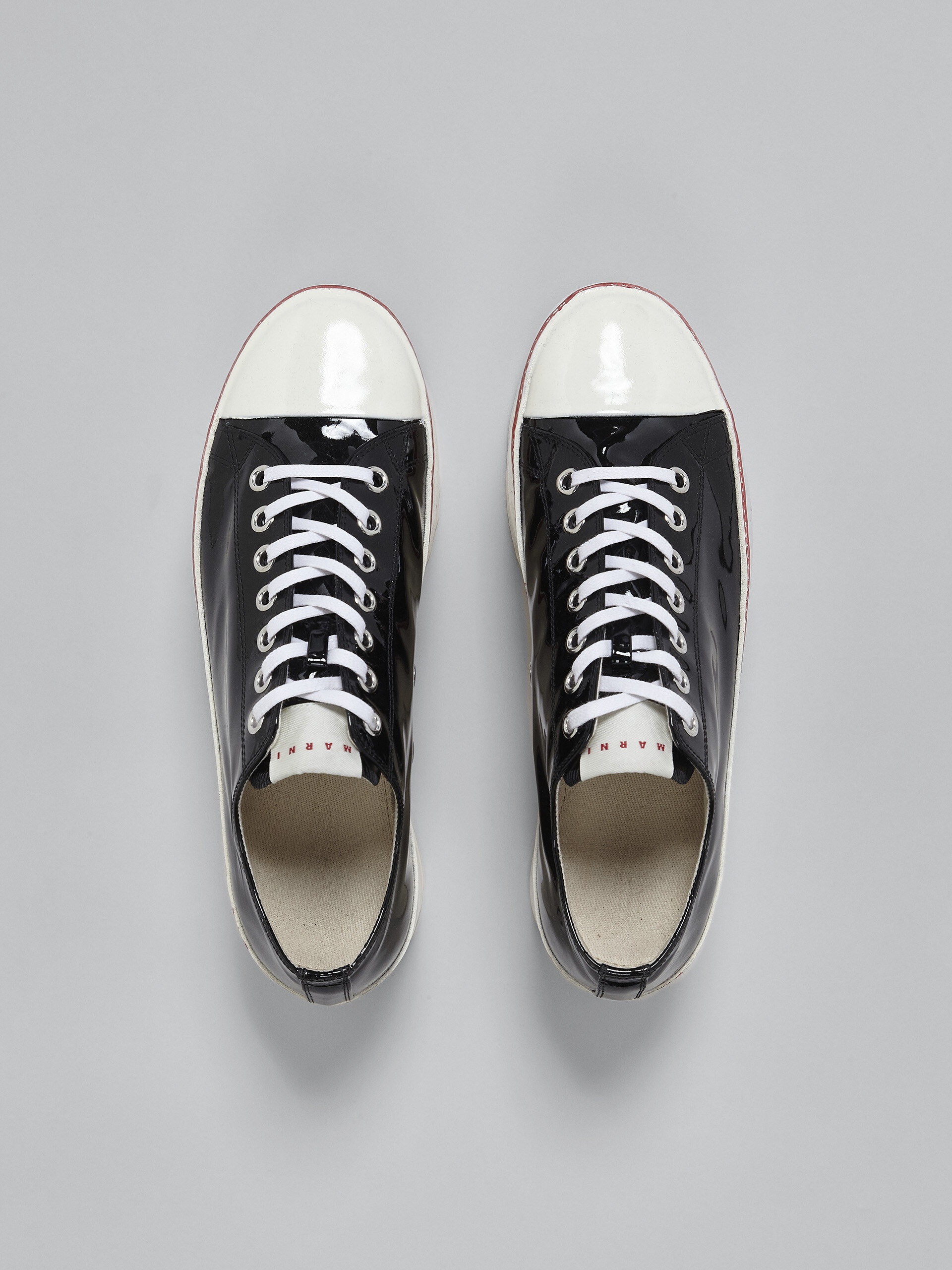 PATENT LEATHER PLATFORM SNEAKER - 4