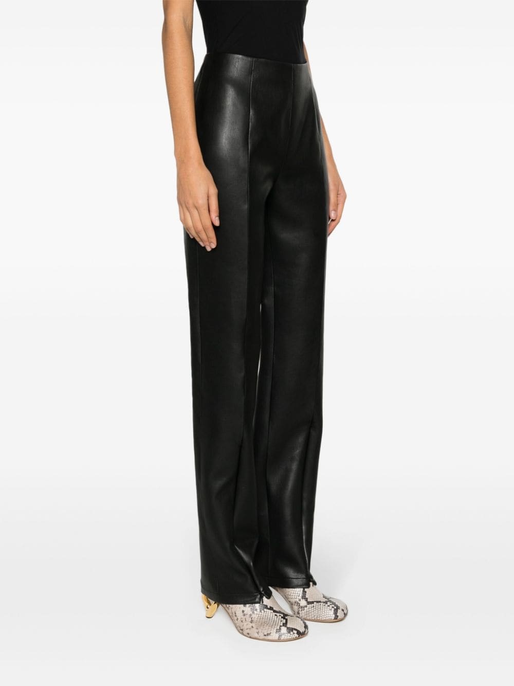 Nicolette faux-leather trousers - 3