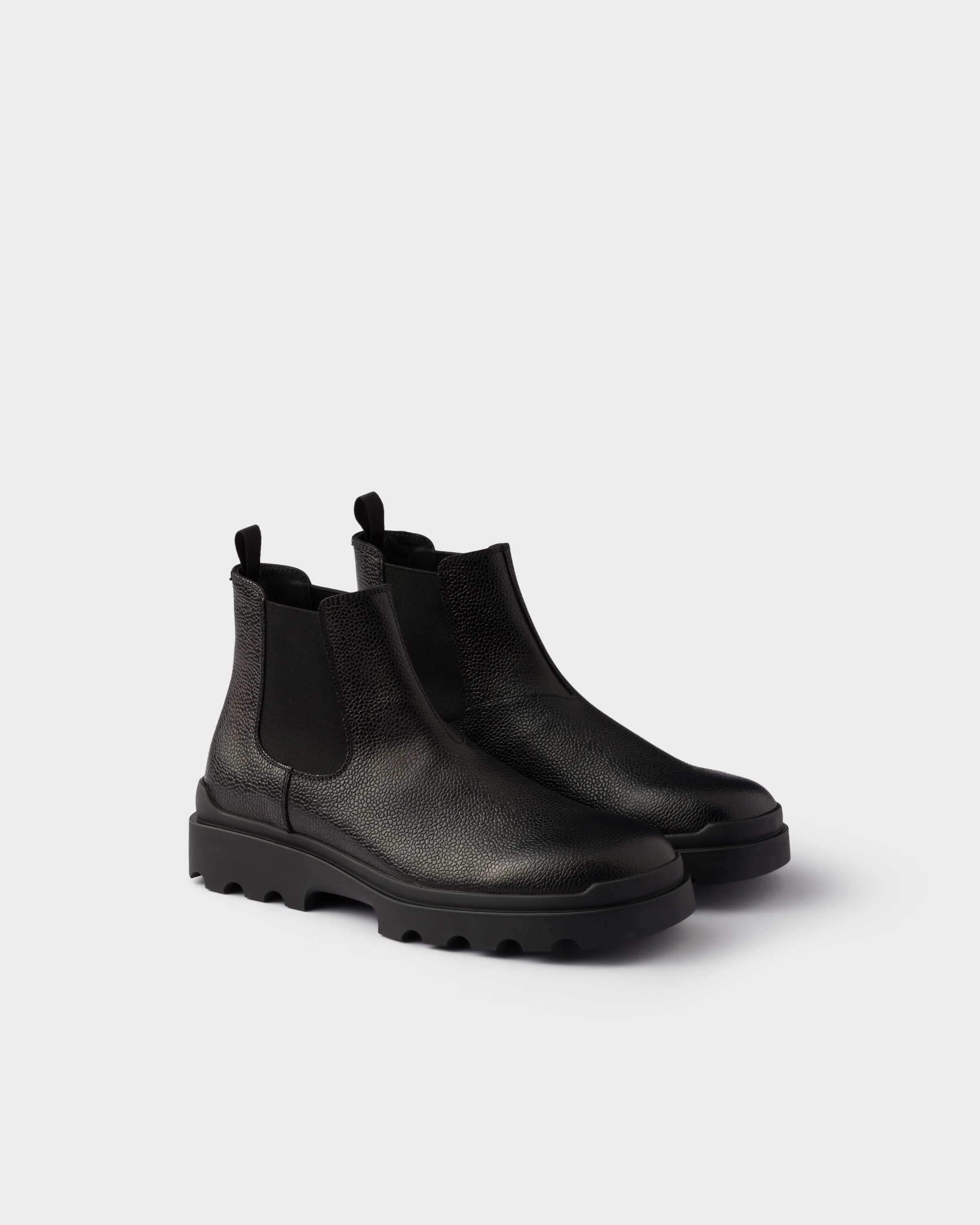 Stamped leather Chelsea boots - 1