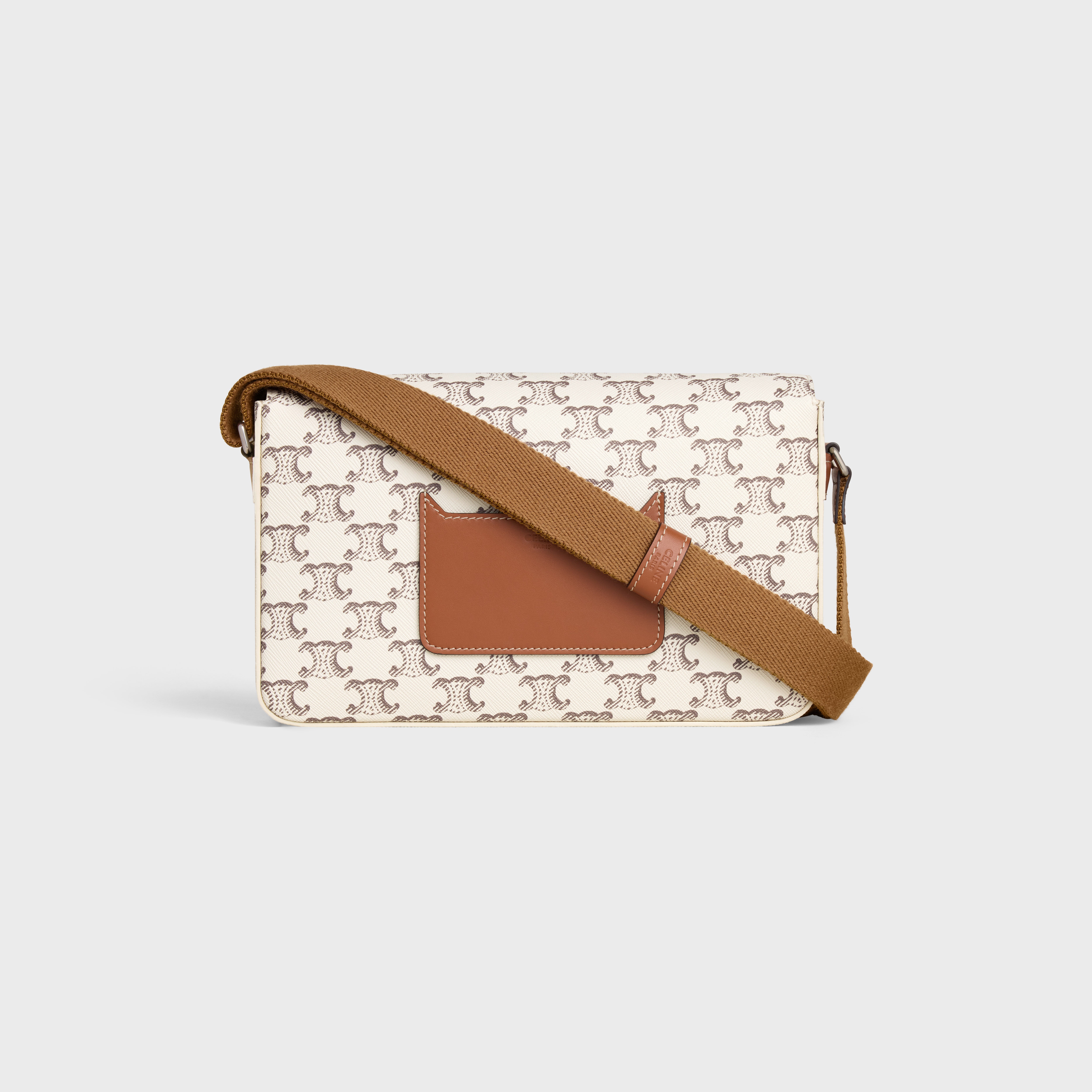 Flap Messenger in Triomphe Canvas and Calfskin - 3
